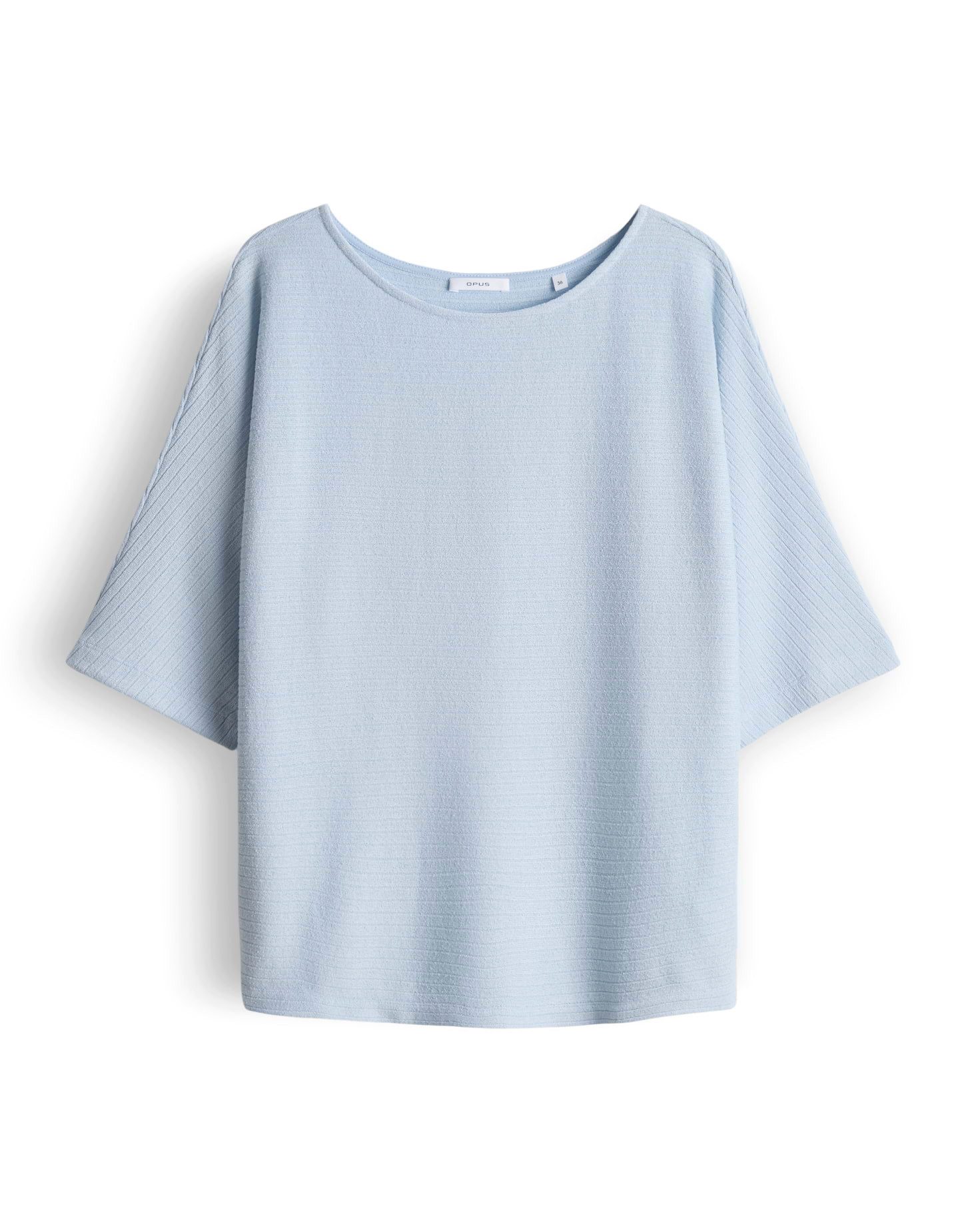 Kurzarmshirt Jerseyshirt mit dezenter Rippstruktur