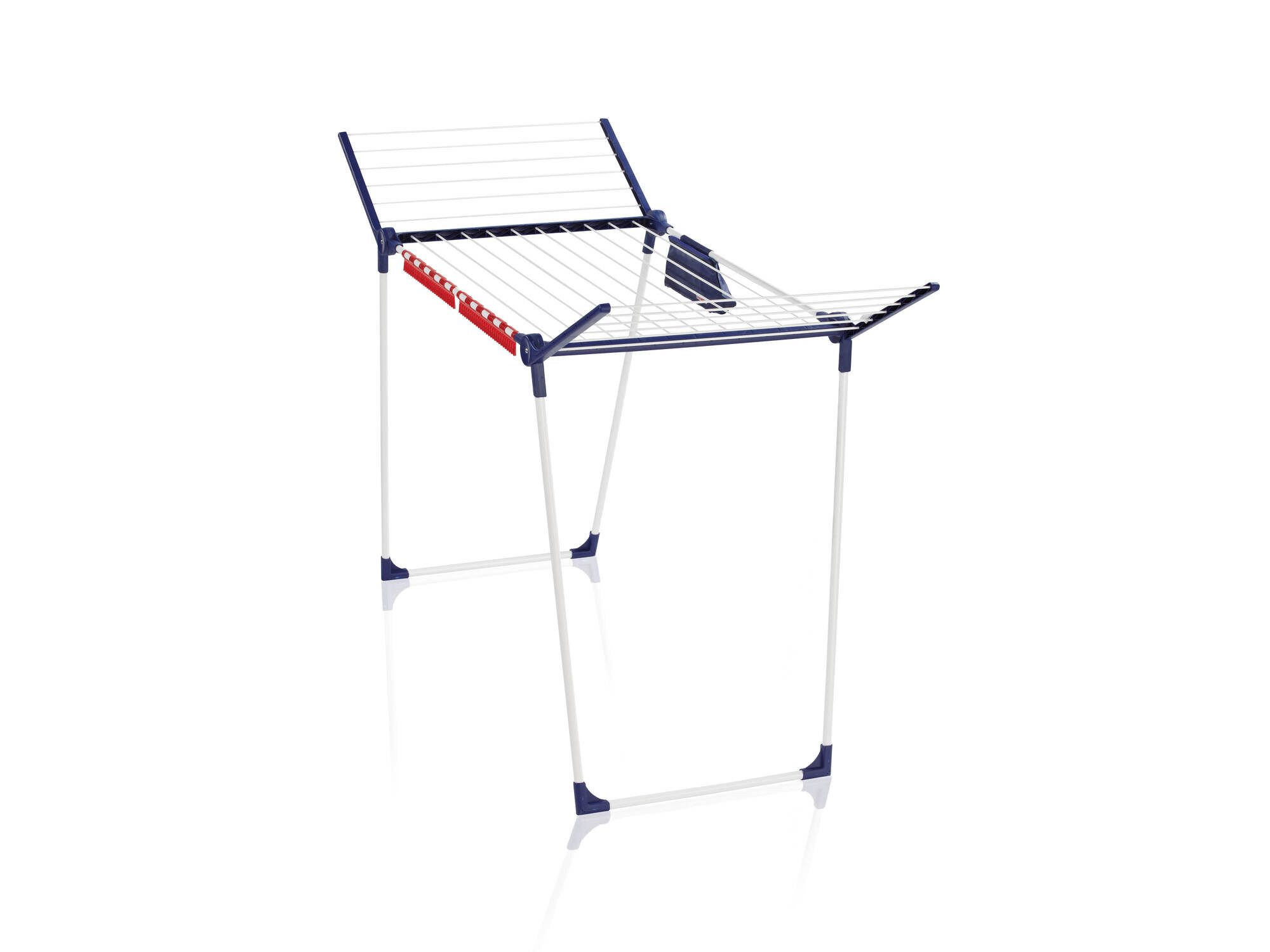 Leifheit Wäscheständer Standtrockner Pegasus 180 Solid Plus, 18m Trockenlänge, 105cm Flügelhöhe, Kleinteilehalter, zusammenklappbar