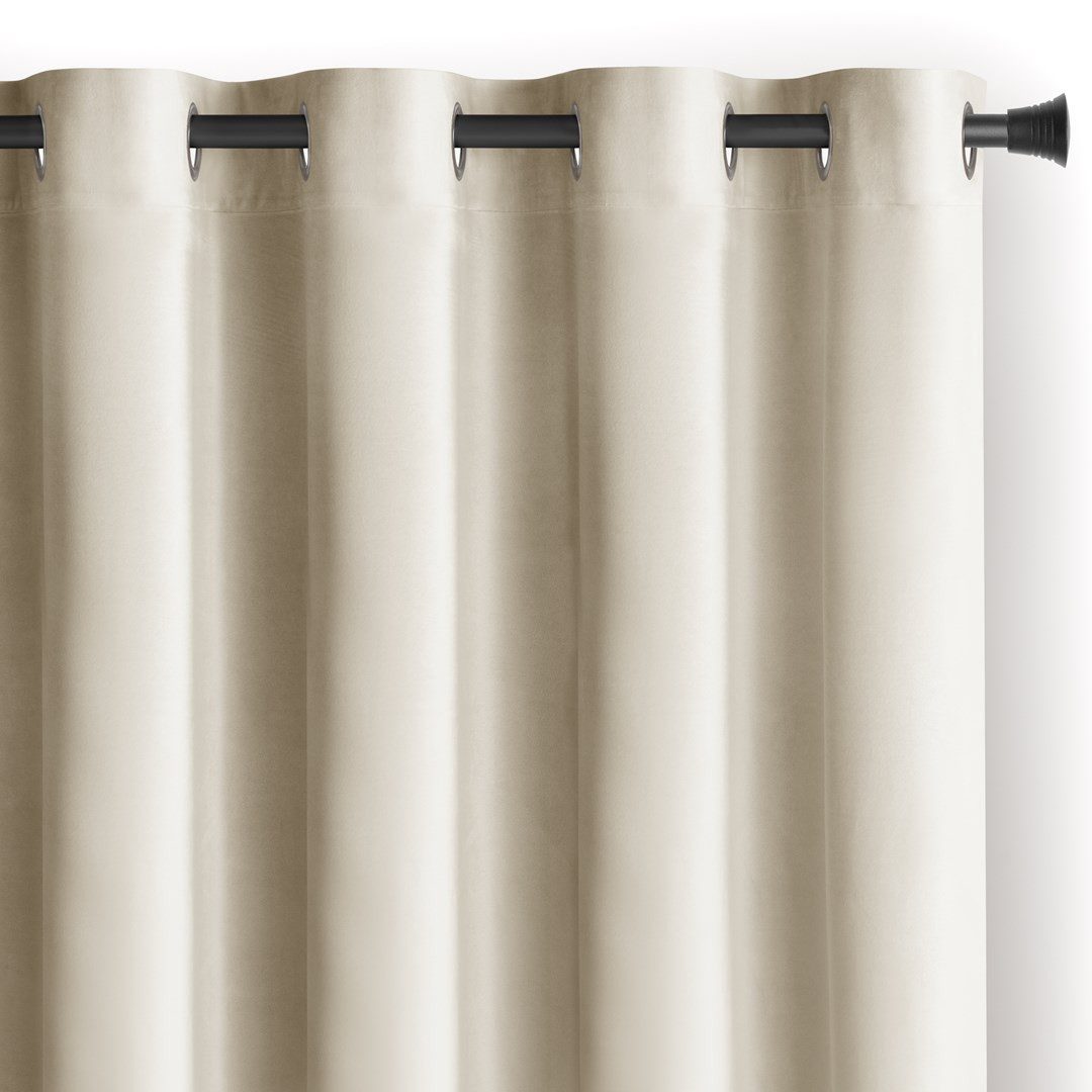 AmeliaHome Gardine Gardine Ösen Vorhang mit Raffhalter Samt Ösenvorhang Verdunkelnd (1 St), Ösen, Samt, inkl. Raffhalter