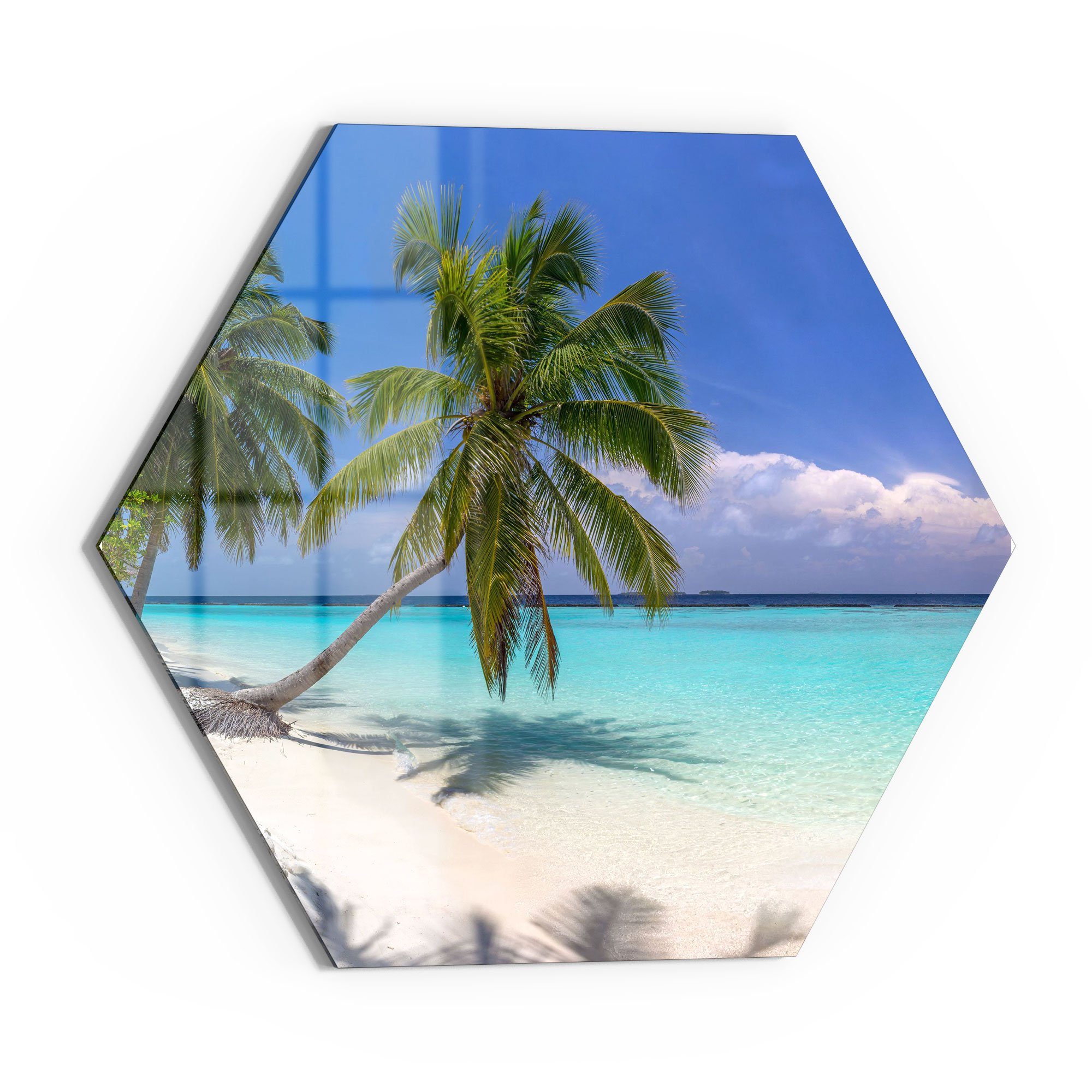 DEQORI Glasbild 'Paradiesischer Strand', 'Paradiesischer Strand', günstig online kaufen