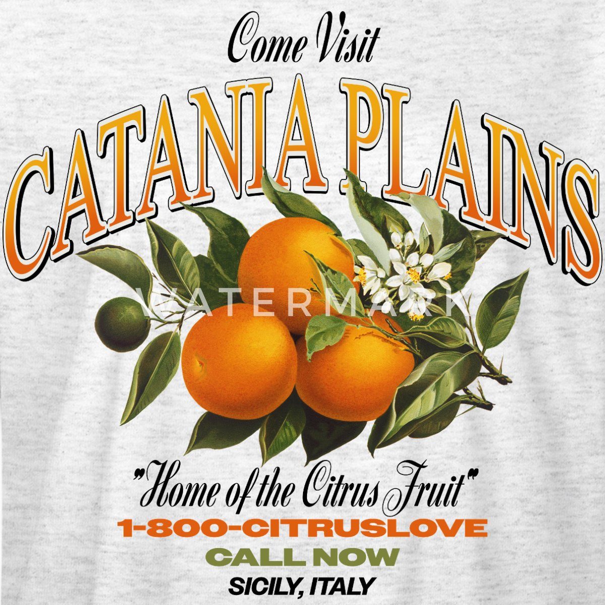 Spreadshirt T-Shirt Italien Urlaub Catania Orangen Paradies Boxy Shirt Damen (1-tlg)