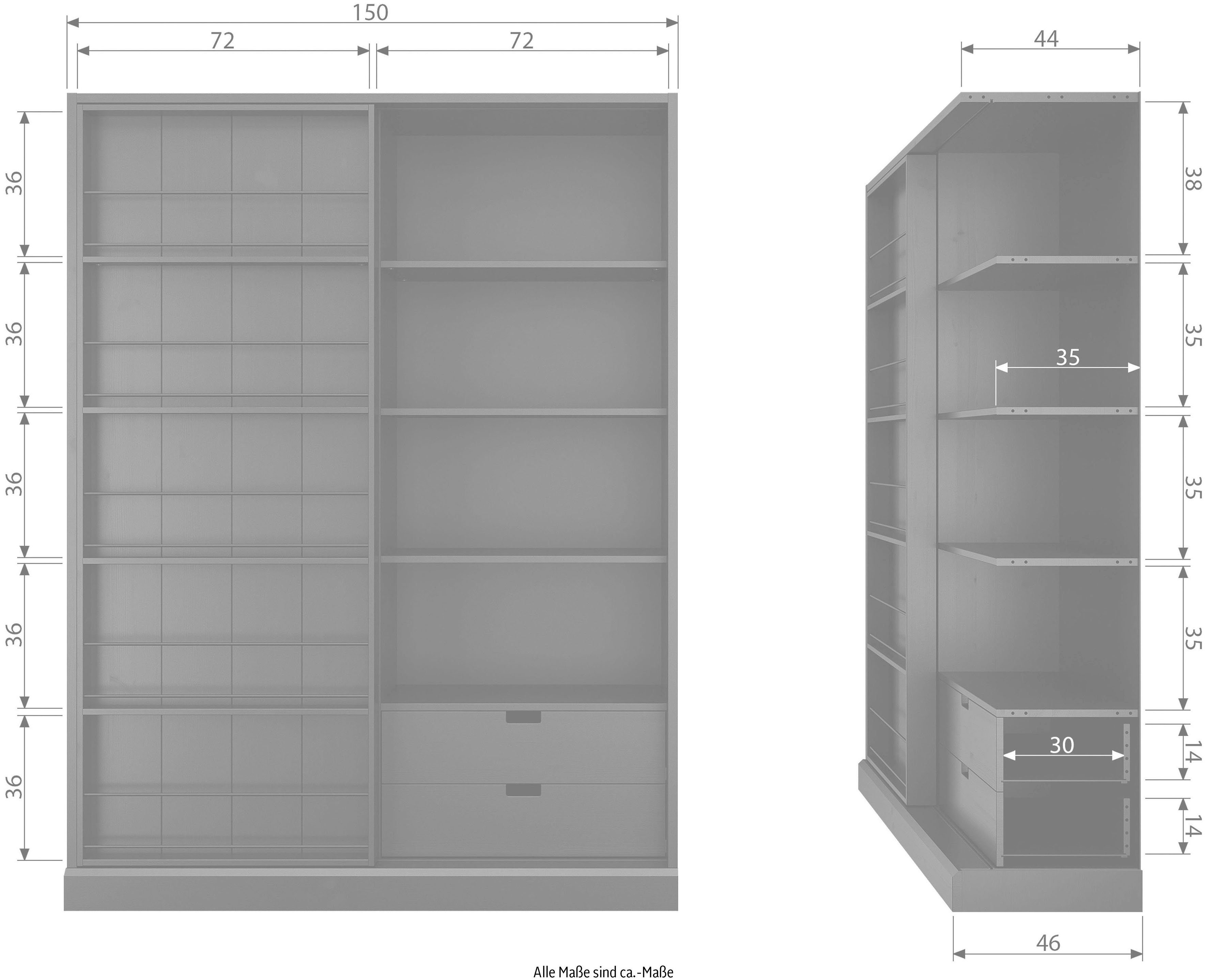 Schiebetürenschrank Swing schwarz WOOOD