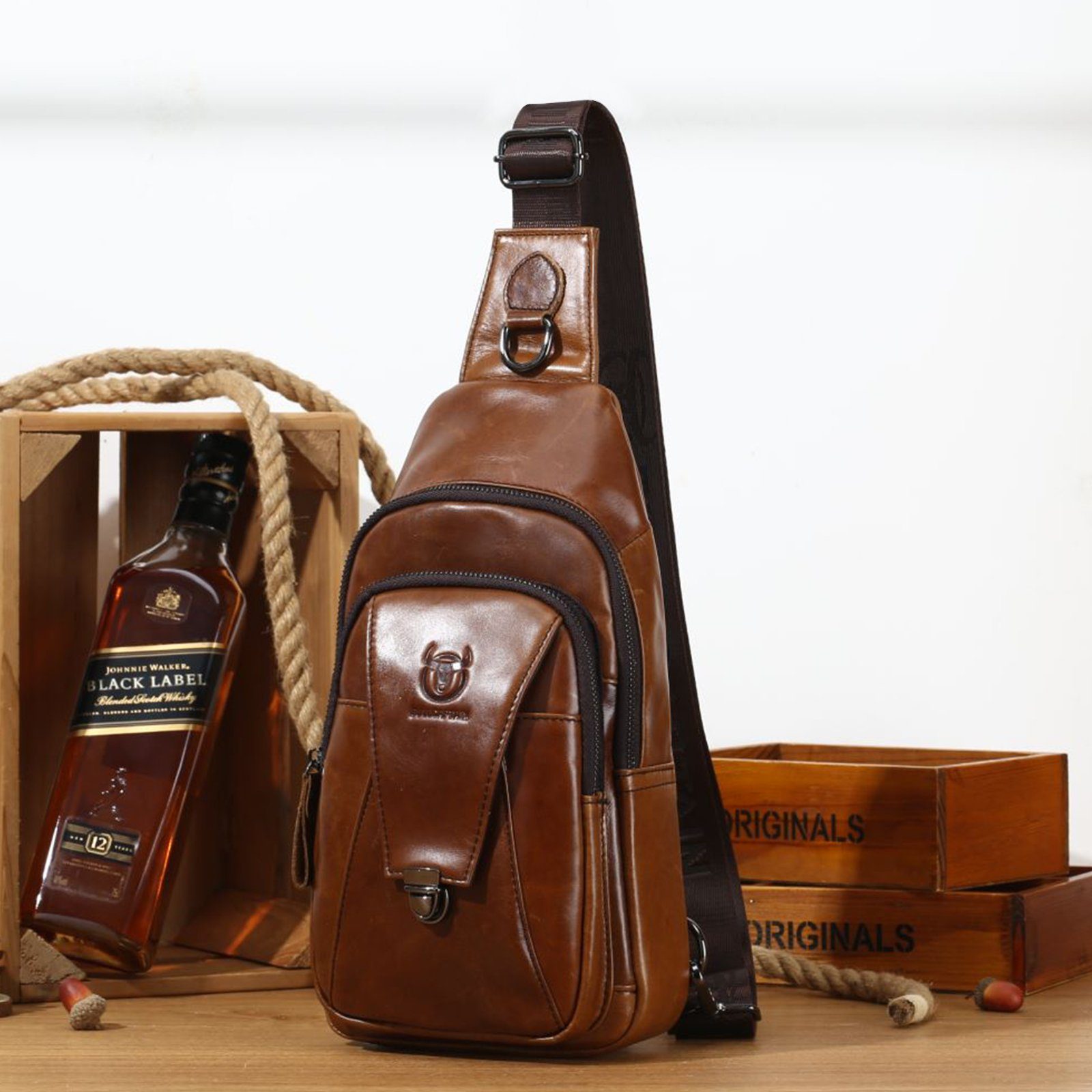OKWISH Schultertasche Brusttasche Sling Schulter Rucksack günstig online kaufen