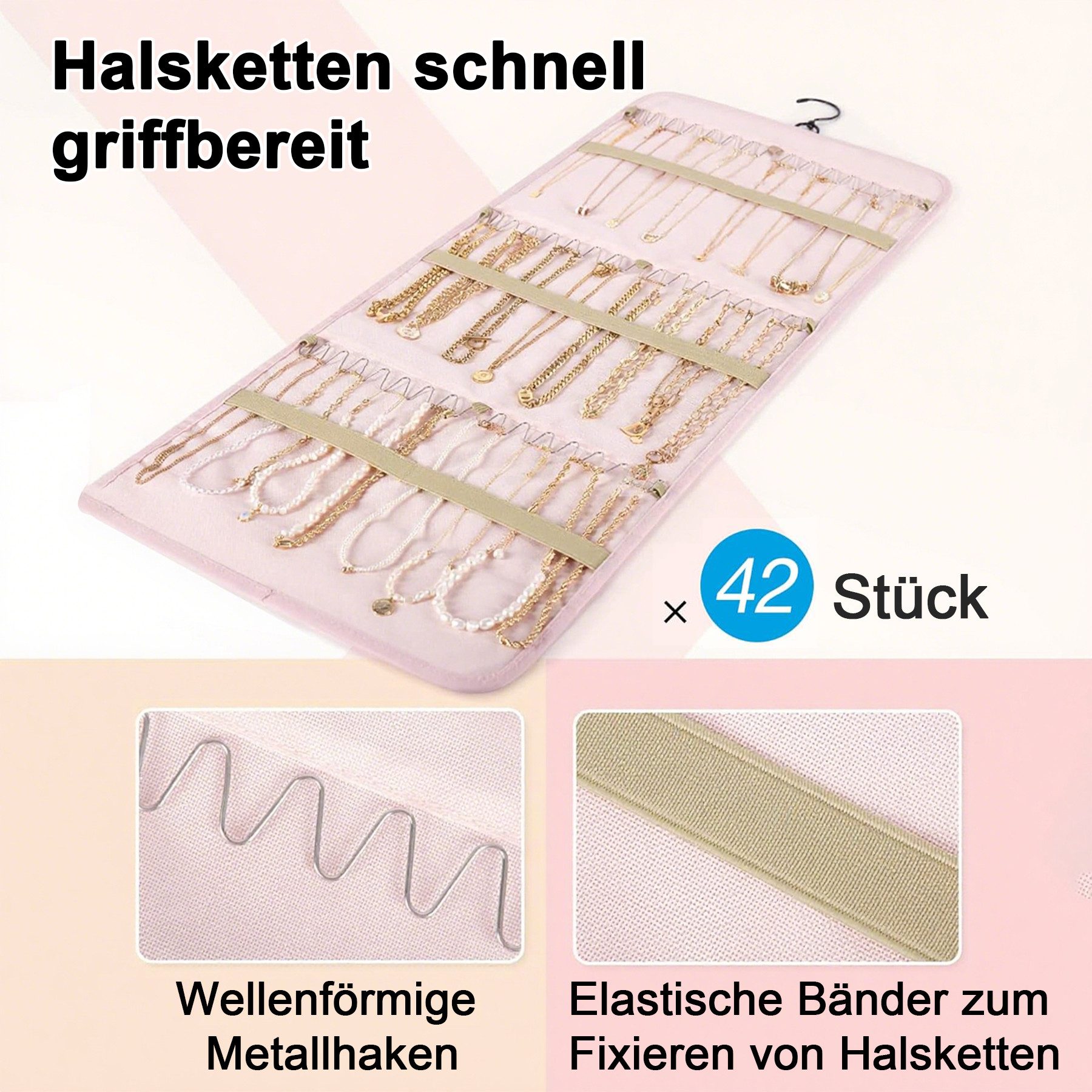 Mutig Schmuckständer Schmuck Organizer zum Aufhängen, Doppelseitige Schmuck günstig online kaufen