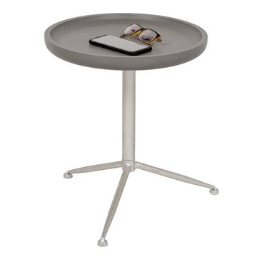 LebensWohnArt Beistelltisch Beistelltisch ATRIUM D39cm Grau