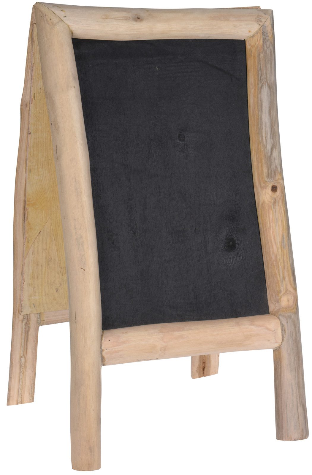 Koopman Standtafel Braun, (1-tlg), Teakholz, Kreidetafel, Klapptafel, Bistrotafel, Klappbar Tafel