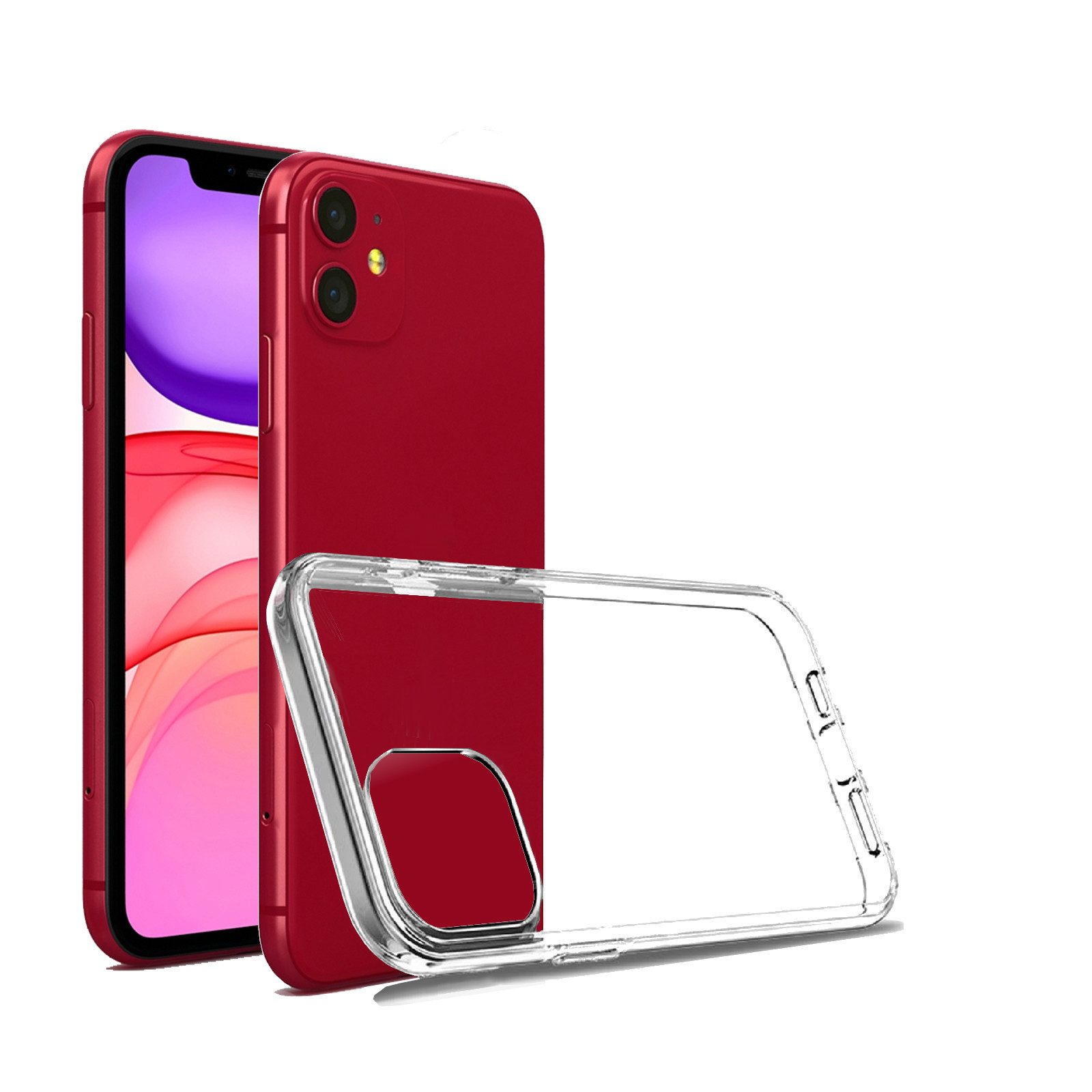 MobileKing Handyhülle Handyhüllen für iPhone 11, 11 Pro, 11 Pro Max, transparent, vergilbungsfrei, stoßfest