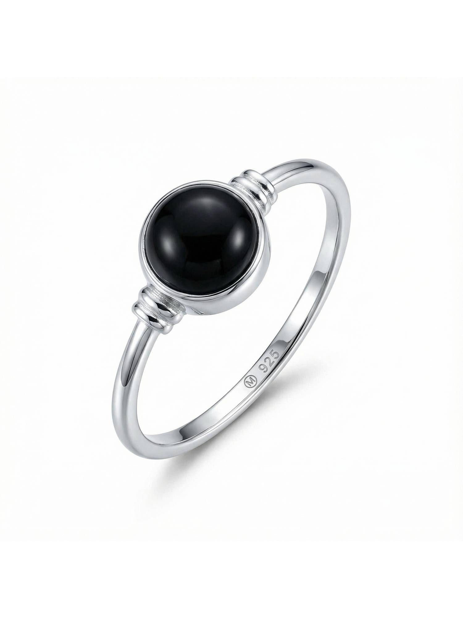 Silberring TOLU aus 925 Silber mit Onyx