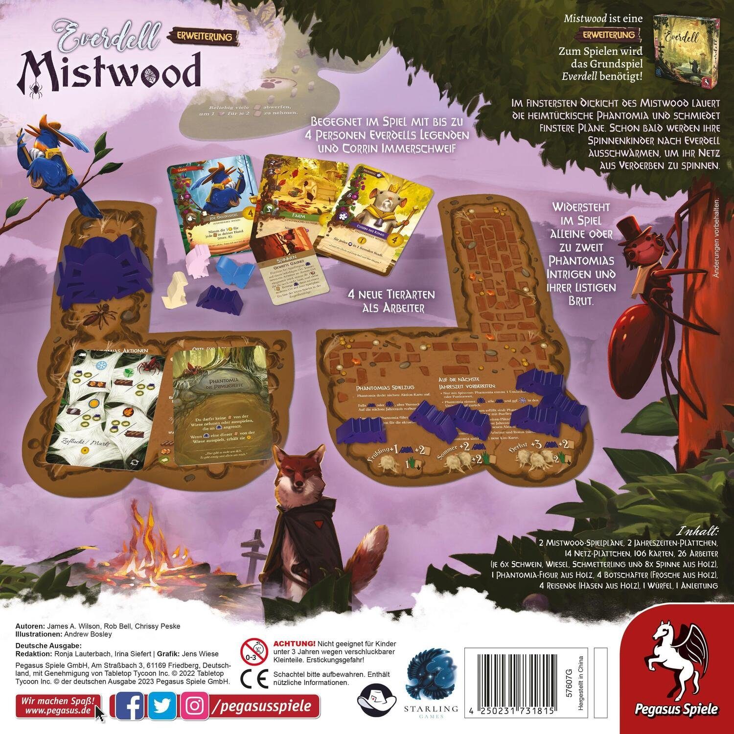 Pegasus Spiele Spiel, Everdell: Mistwood [Erweiterung