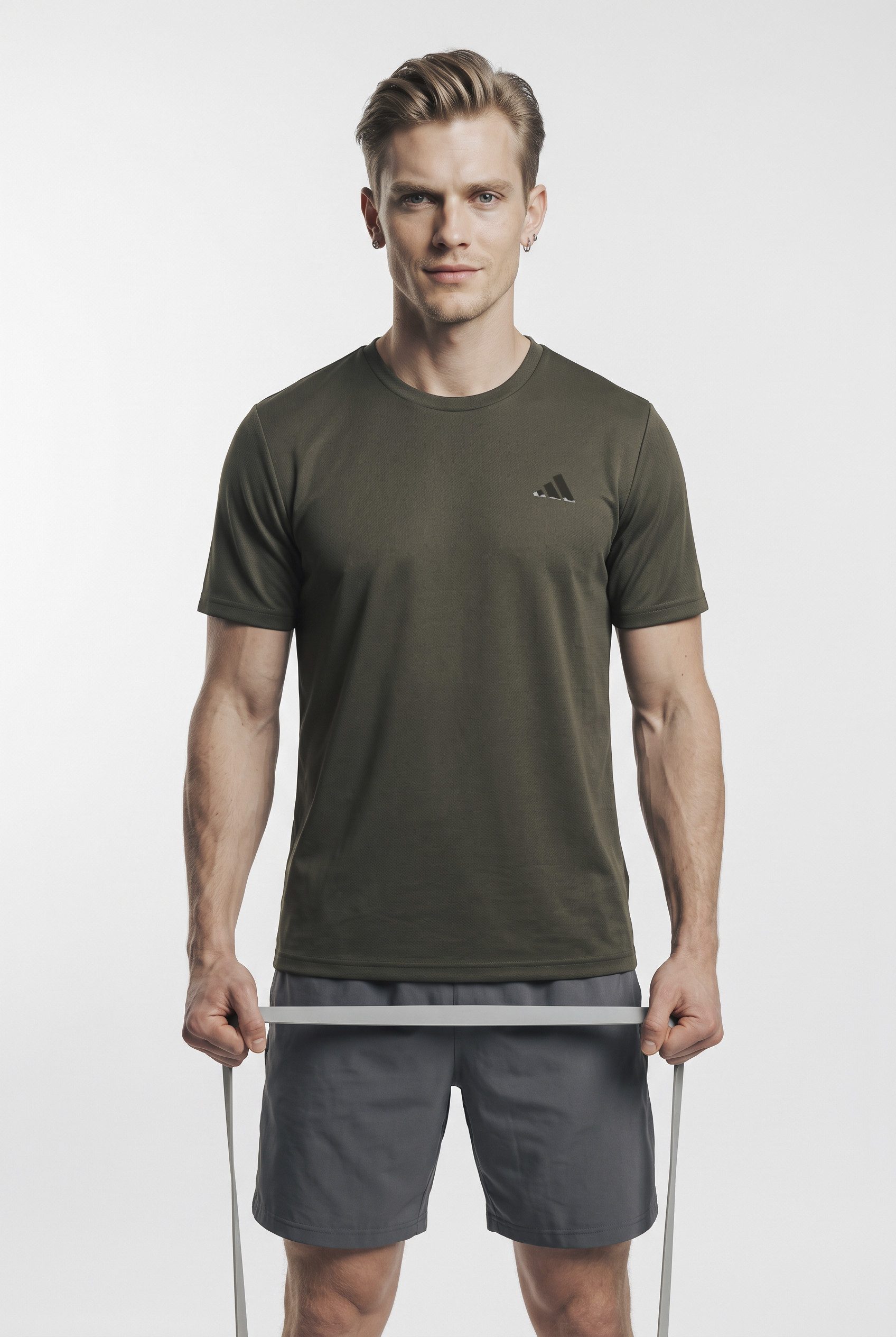 adidas Performance T-Shirt TRAIN ESSENTIALS TRAINING mit Rundhalsausschnitt, Kurzarmdesign, in Piqueoptik, ohne Verschluss