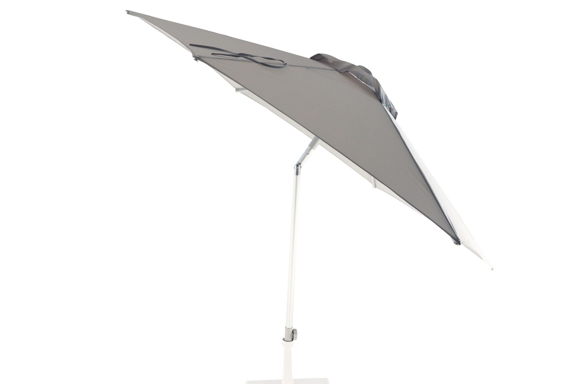 jankurtz Sonnenschirm Elba Rund, Hellgrau, Ø 250 cm, LxB: 250x250 cm, mit Knickelement