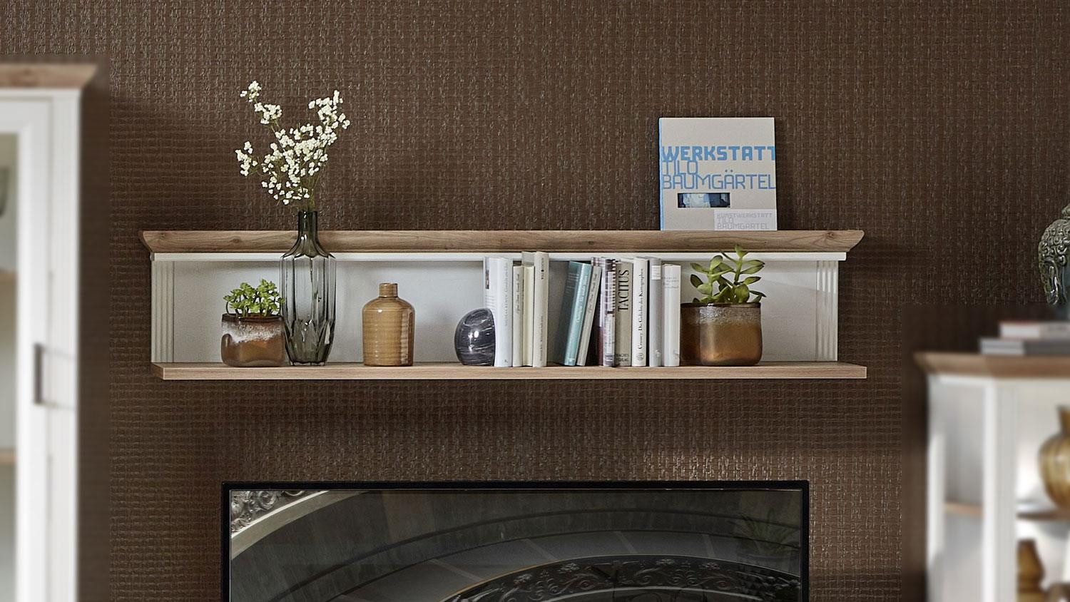 Innostyle Wandboard Wandboard 40 Jasmin Pinie hell MDF ArtisanEiche, 2 Ablagen, 142/29/20