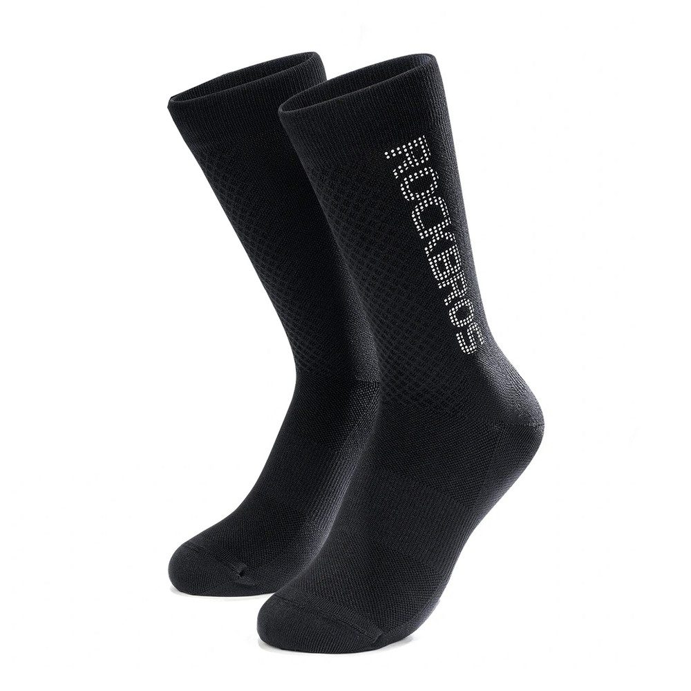 ROCKBROS Sportsocken Radsocken Kompressionssocken Fahrradsocken (Spar-Set, 1-Paar, S) reflektierendes Logo, Kompression, atmungsaktiv