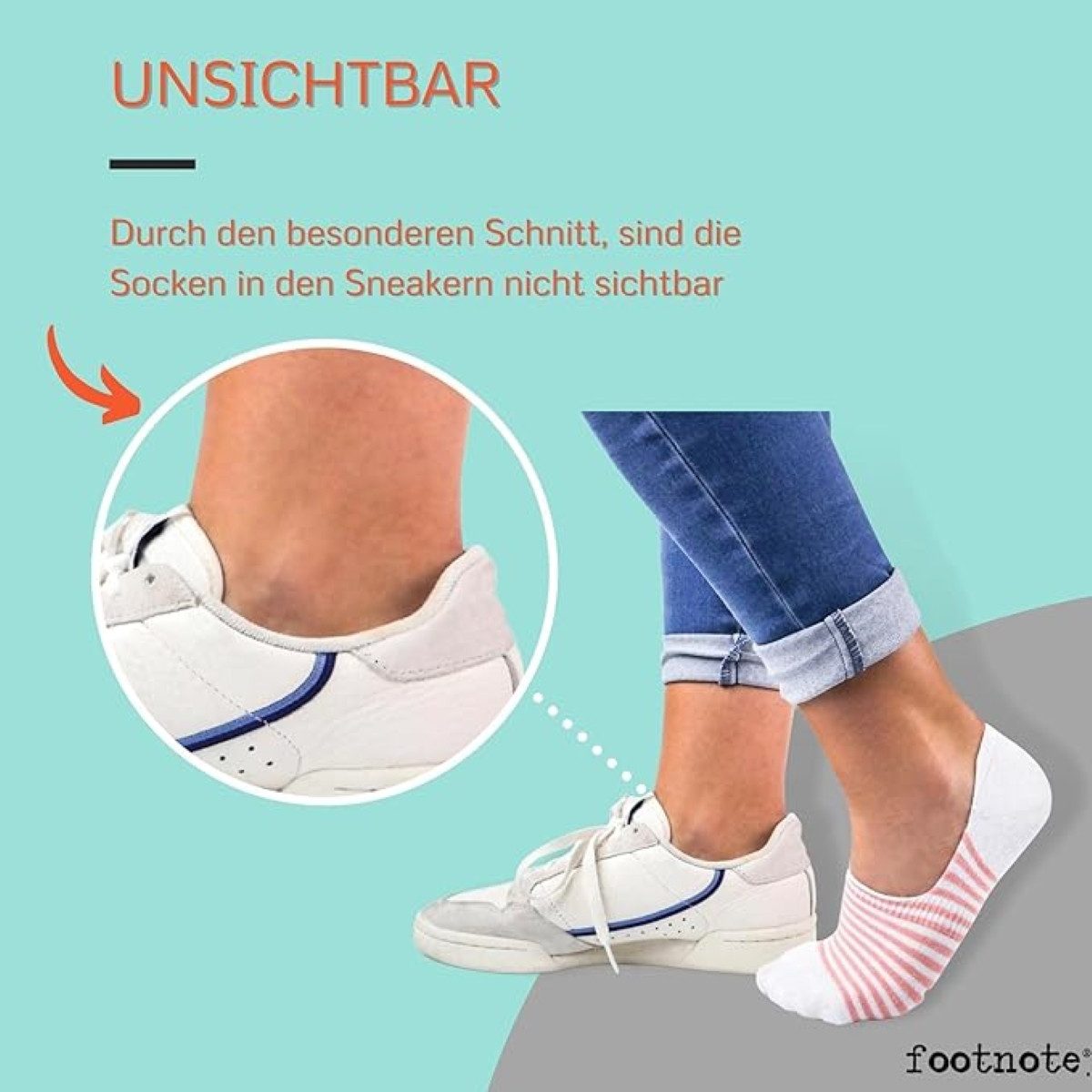 FOOTNOTE Füßlinge Blyton (8-Paar) unsichtbare Low Cut Sneakersocken, Invisi günstig online kaufen