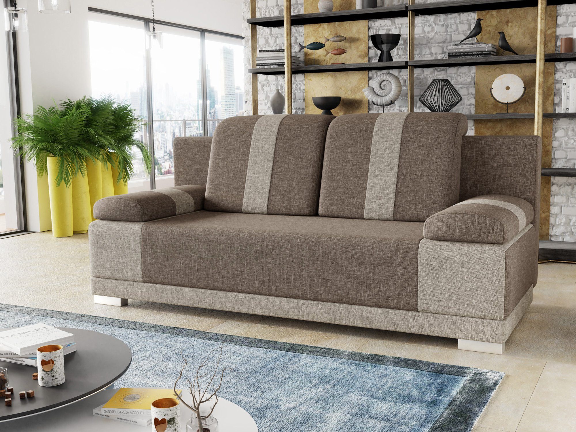 Sofnet Schlafsofa Imola, mit Schlaffunktion und Bettkasten, Bettsofa, Couch, Sofagarnitur Sawana 02 + 27 | Alle Sofas