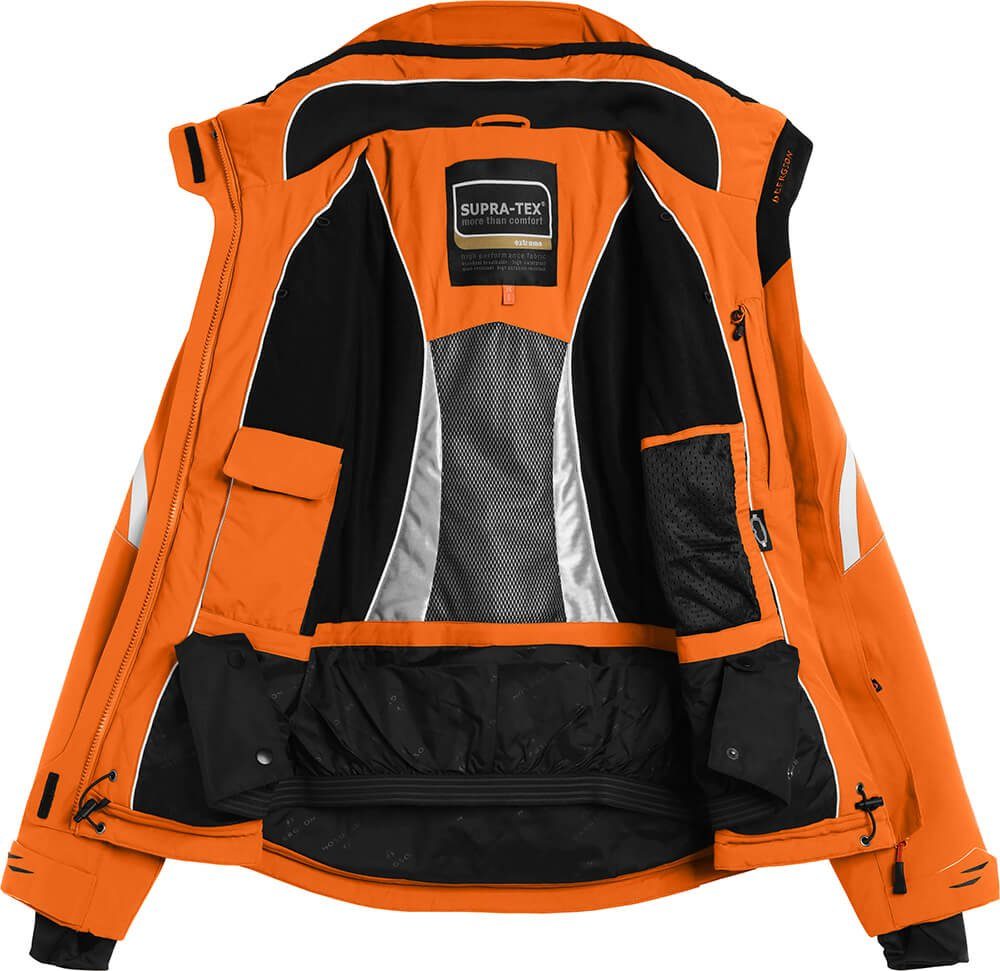 Bergson Skijacke SNOWTASTIC Damen Skijacke, wattiert, 20000mm Wassersäule, Normalgrößen, orange