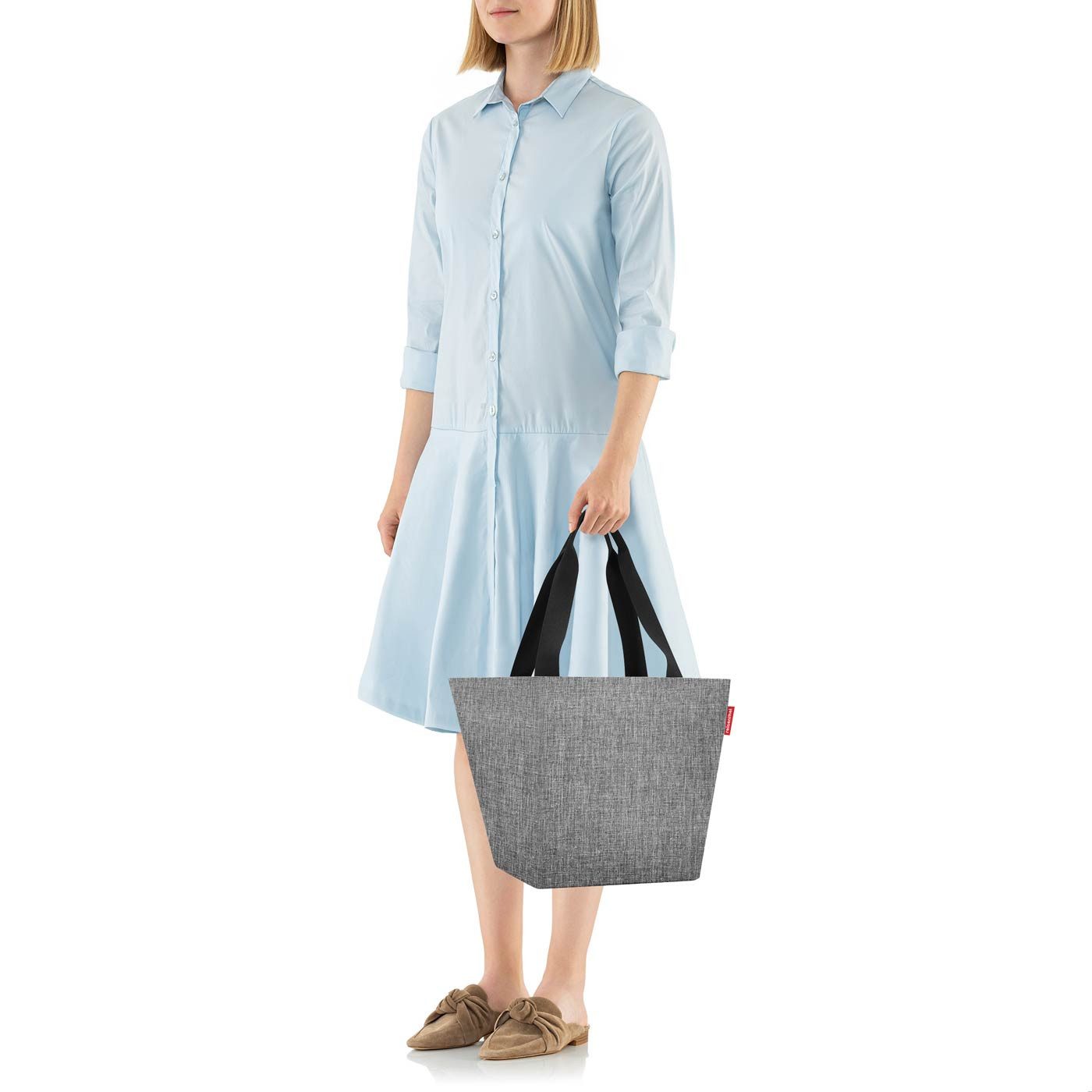 REISENTHEL® Shopper shopper M (1-tlg), Öffnung mit Reißverschluss, Quadratischer Boden, kleine Innentasche