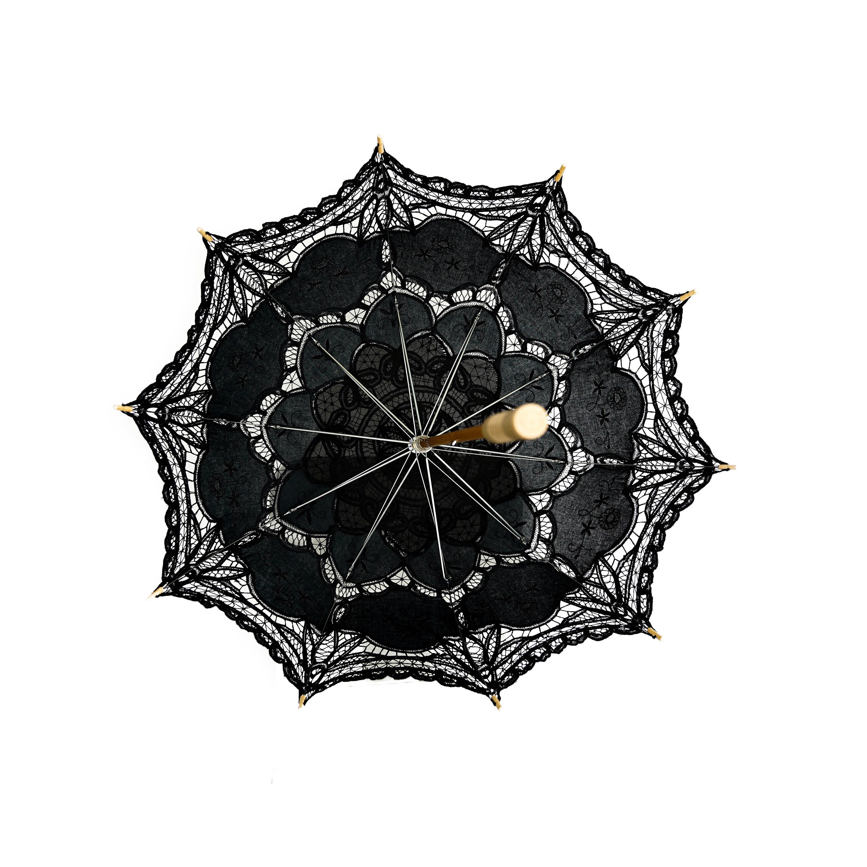 Susino Stockregenschirm Handgemachte Brautschirme mit Spitze für Hochzeitfe günstig online kaufen