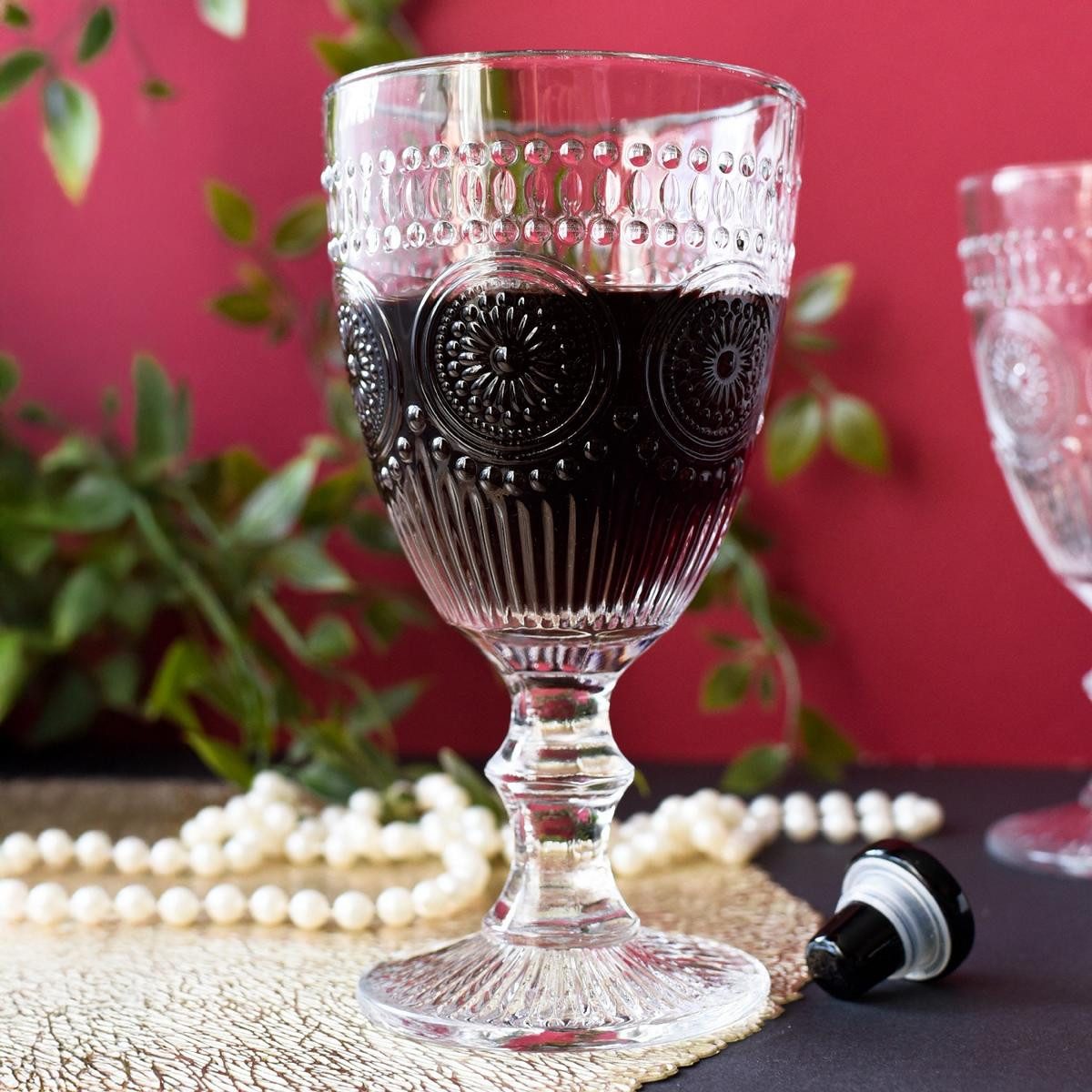 Sendez Weinglas 6 Weingläser 310ml auf Fuß Sonne Weißweingläser Rotweingläser, 6-tlg., Glas – Bild 4 von 5
