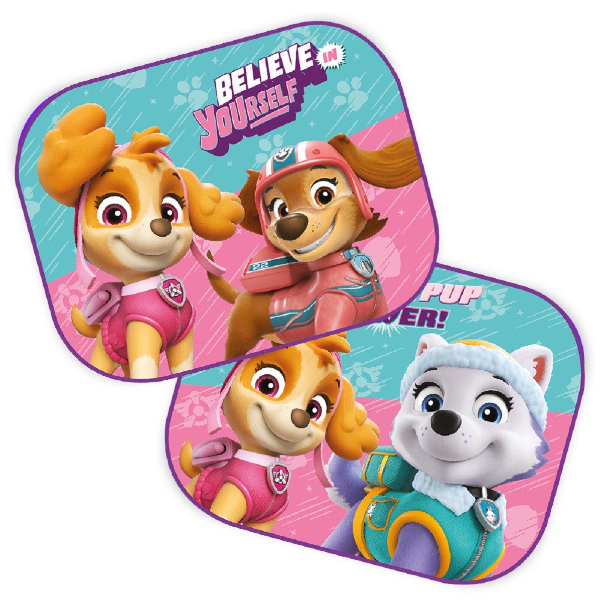 PAW PATROL Autosonnenschutz Sonnenschutz für Kinder schützt vor Sonne und sorgt für Unterhaltung