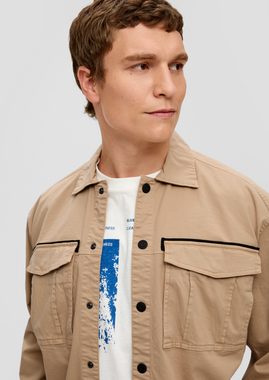 s.Oliver Langarmhemd Overshirt aus Twill Blende