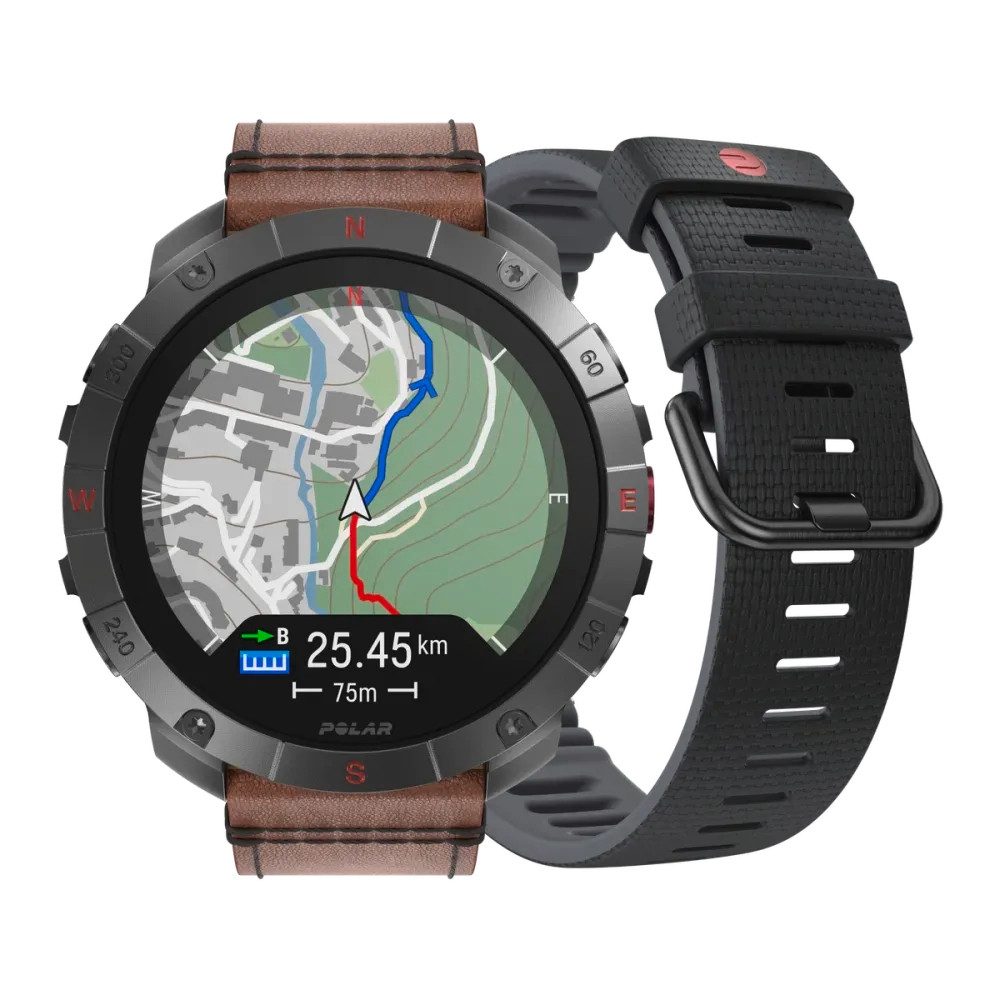 Polar GRIT X2 PRO Smartwatch (3,53 cm/1,39 Zoll, Proprietär), Titan