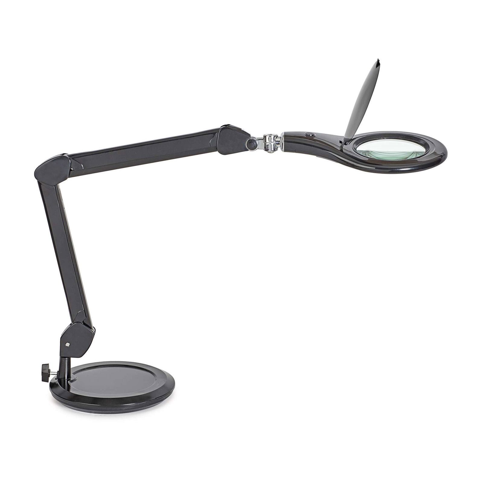 MAUL Lupenlampe MAUL Lupenleuchte MAULmakro LED 6.500 K Standfuß schwarz, LED wechselbar