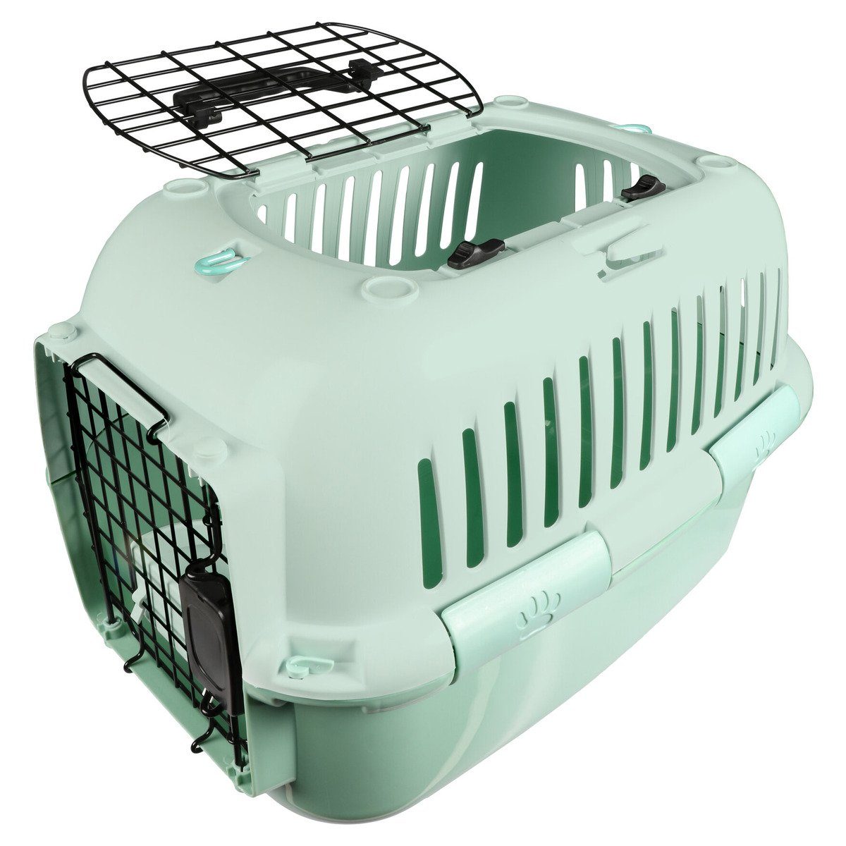 Europet-Bernina Tiertransportbox Transportkäfig Adventurer 50 Serene Edition grün für Katzen