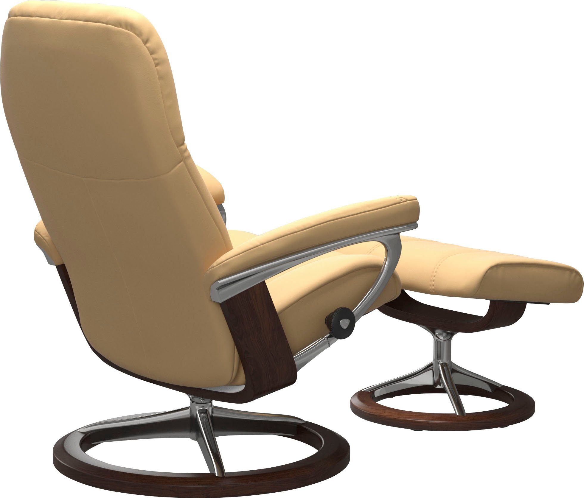 Consul, Größe mit Signature M, Gestell Base, Stressless® Relaxsessel Braun