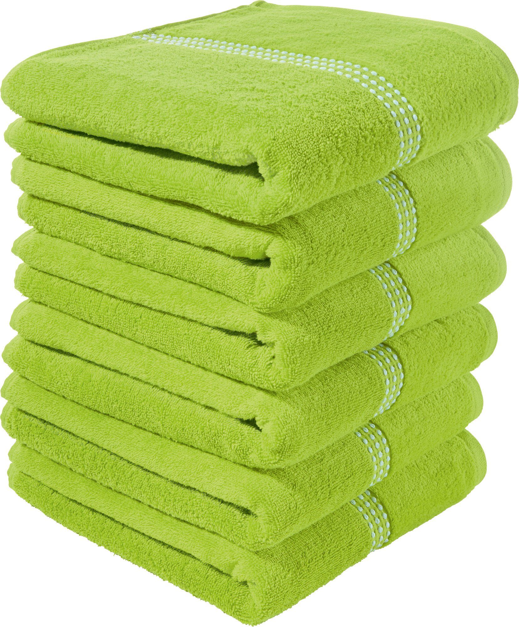 Erwin Müller Handtuch Handtuch "Mannheim" 6er-Pack, Frottier/Velours-Frottier, Walk-Frottier Uni