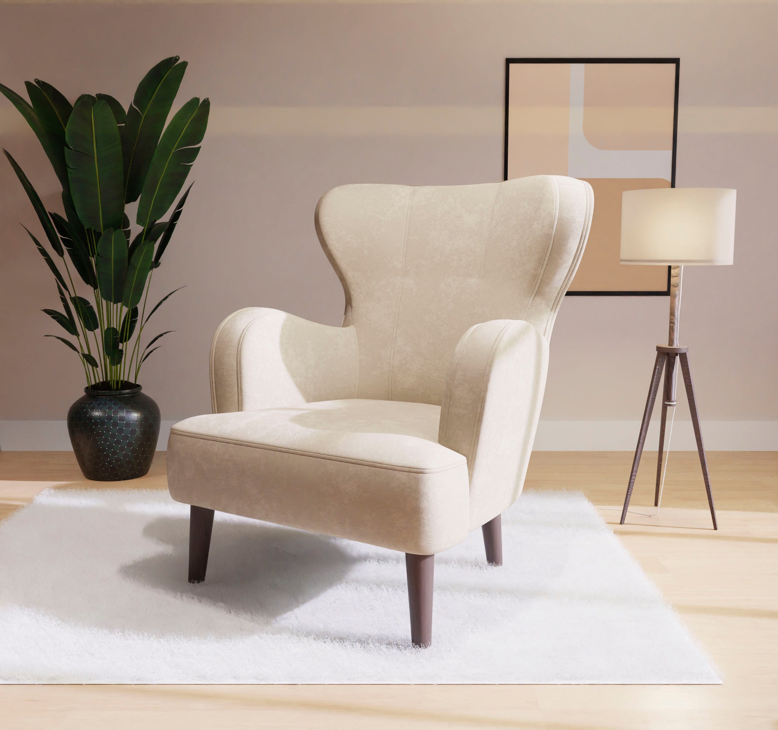 Home affaire Sessel SICILIA, moderner Ohrensessel günstig online kaufen