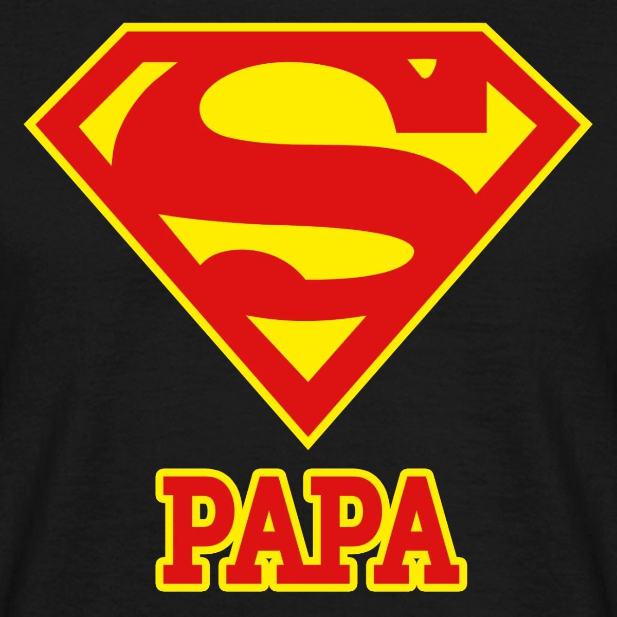 Spreadshirt T-Shirt DC Comics Superman Papa Superpapa Männer T-Shirt (1-tlg)