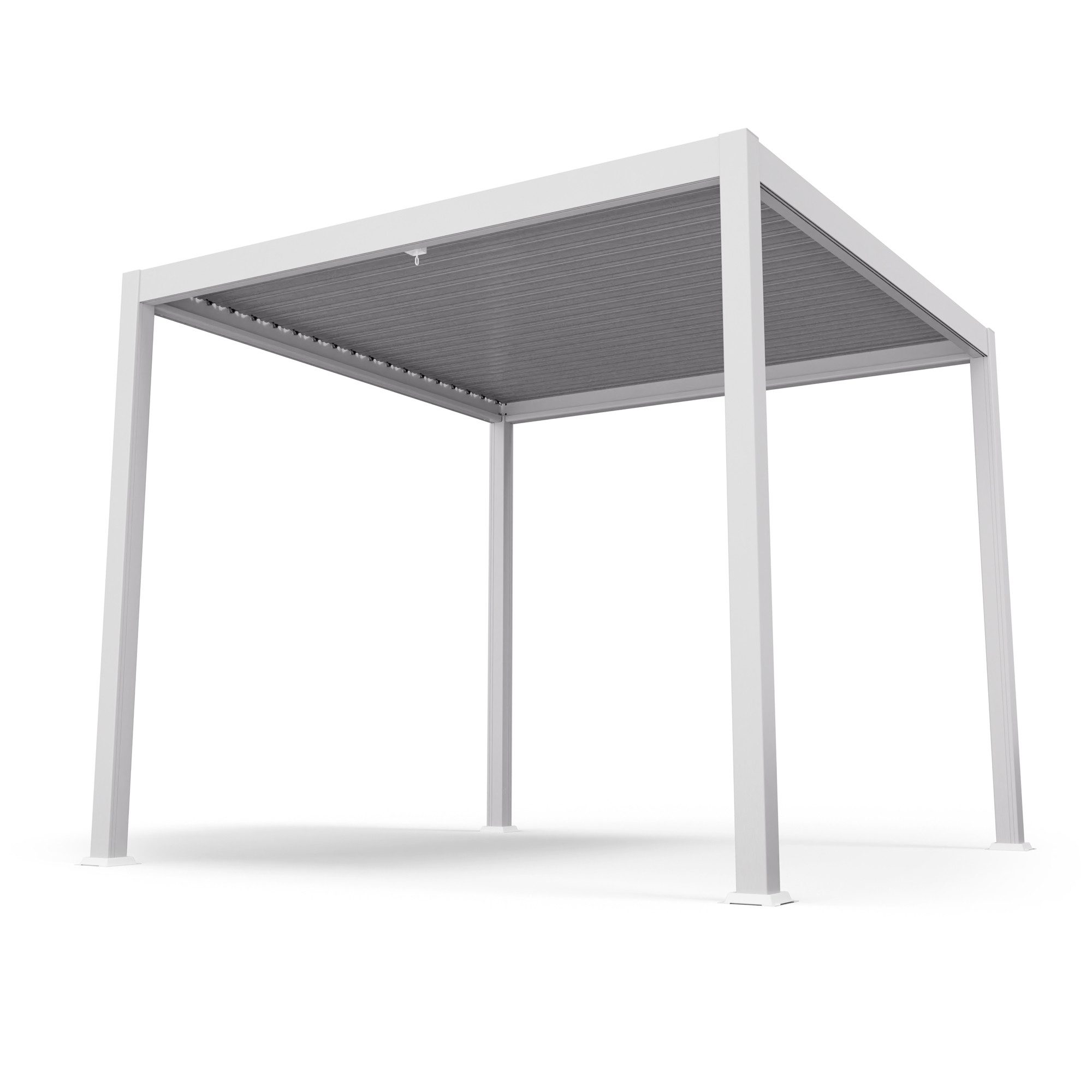 blumfeldt Pavillon LuminaHaven, (Set), Pergola 3x3m pulverbeschichtet wetterfest Garten