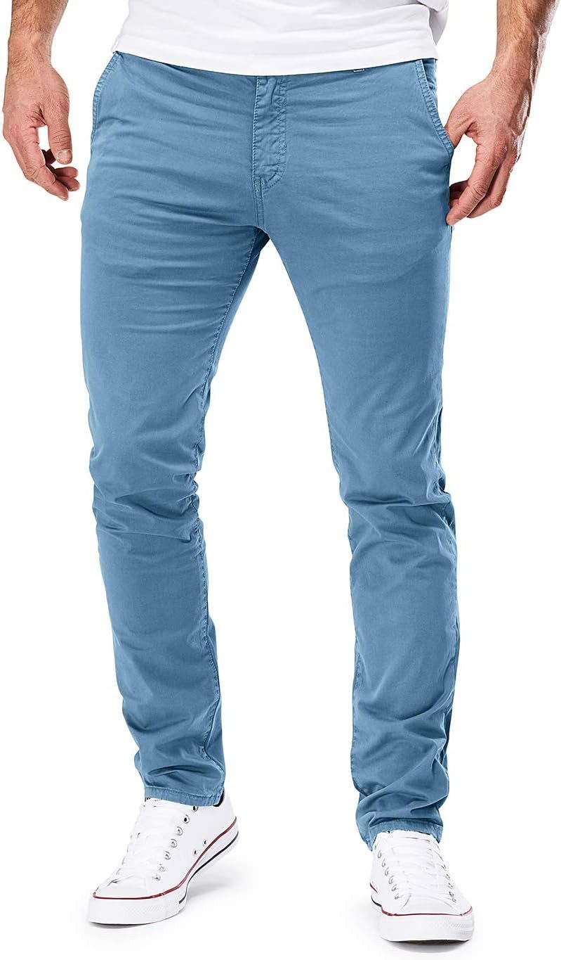 MERISH Chinos MERISH 401 Herren Chinohose Hose Slim fit Stretch 32-32 Hellblau (1-tlg)