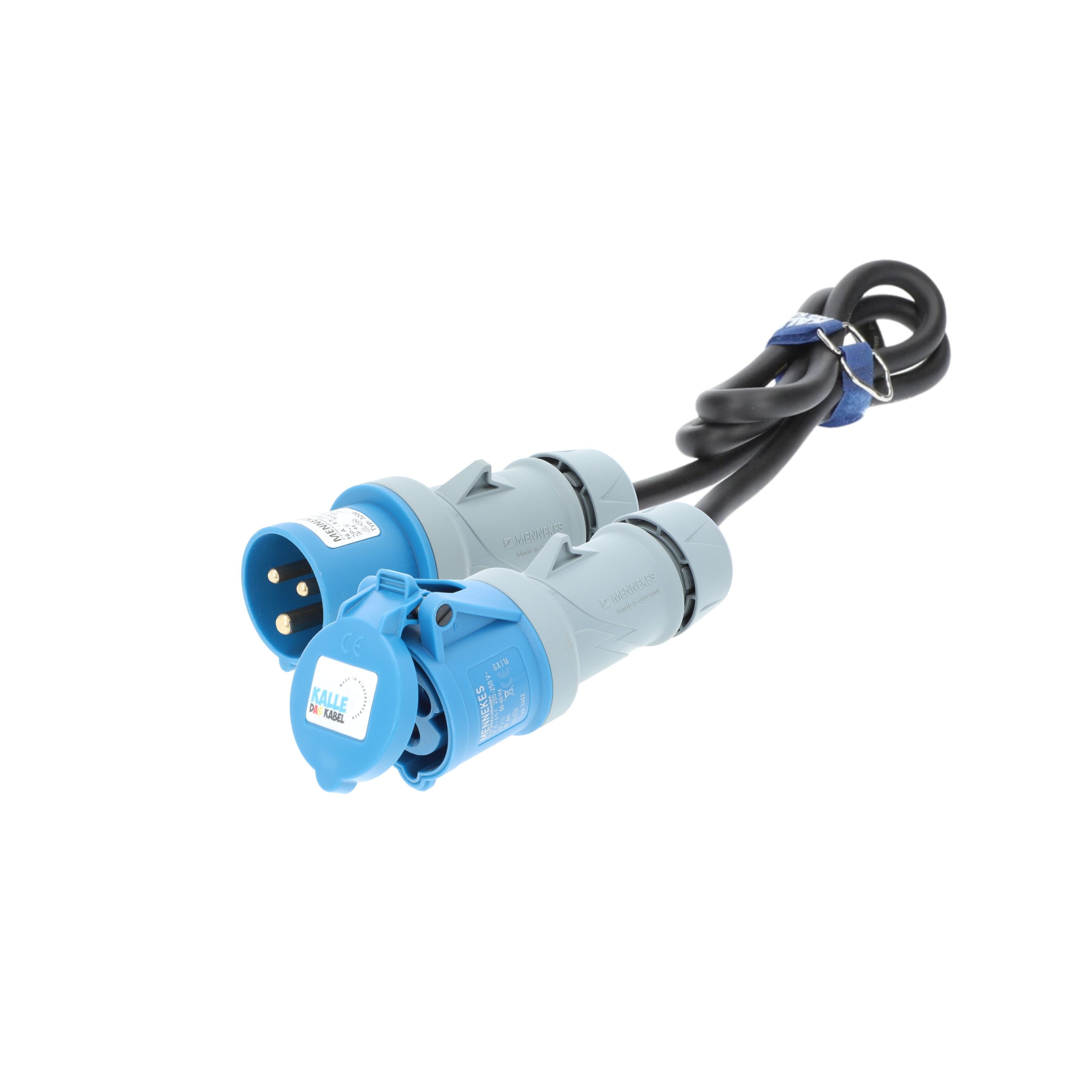 KALLE DAS KABEL Kalle Verlängerungskabel CEE 230V 16A 2,5mm² IP44 1,5 Meter Verlängerungskabel, CEE, CEE (150 cm)