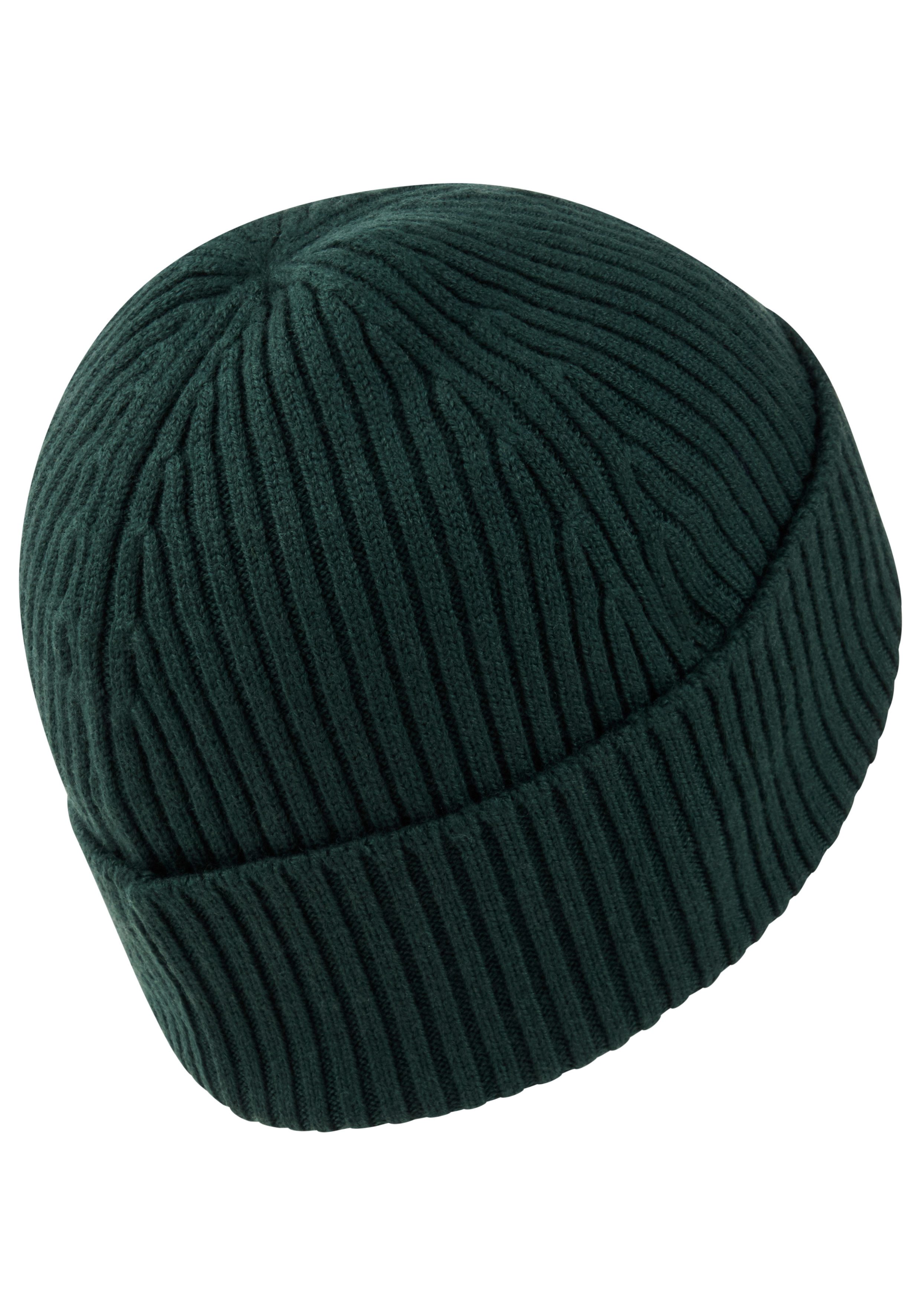 HUGO Strickmütze Xola_Metal mit Stack-Label günstig online kaufen