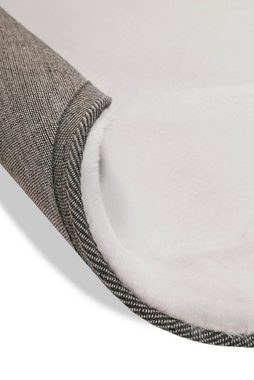 Hochflor-Teppich Anna, Wecon home Basics, rund, Höhe: 25 mm, Wohnzimmer, Schlafzimmer, Felloptik, sehr weich und flauschig, Uni
