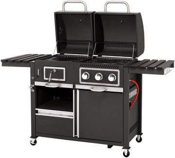 Tepro Gasgrill Kohle-Gas-Kombi Toronto, BxTxH: 173x65x116,5 cm