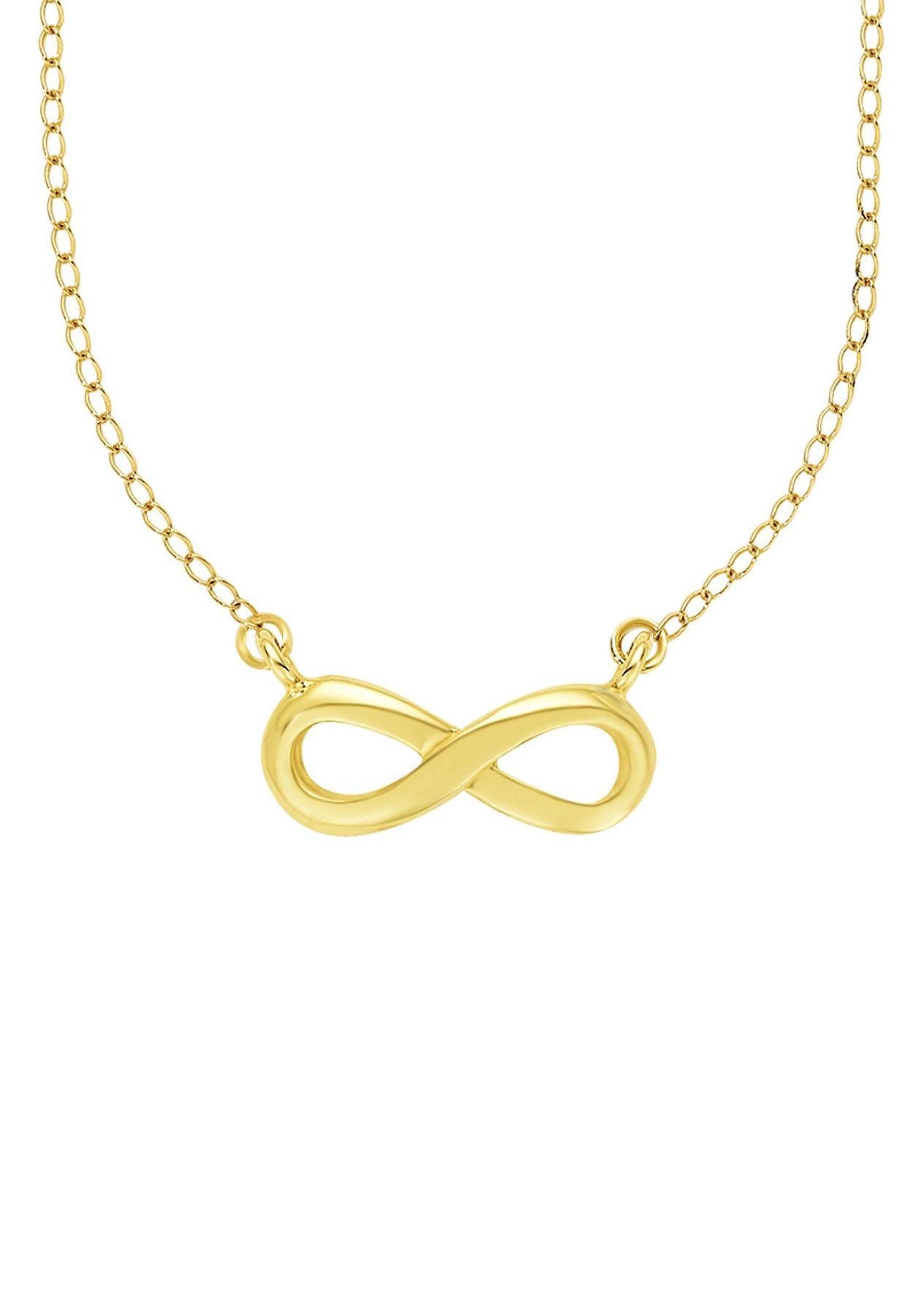 MicLee Damen Halskette Aus 925 Sterling Silber Mit Kreuz & Unendlichkeit-Anhänger – Geschenk Für Mutter, Tochter, Paare