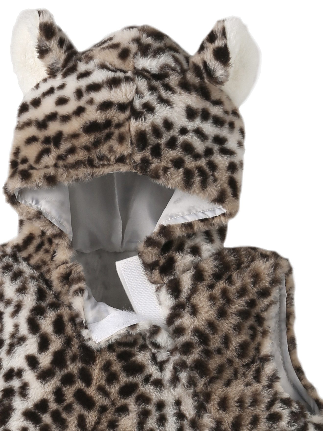 vertbaudet Kostüm Baby Leoparden-Kostüm, weiche Kunstfell-Optik, Kunstfell-Optik