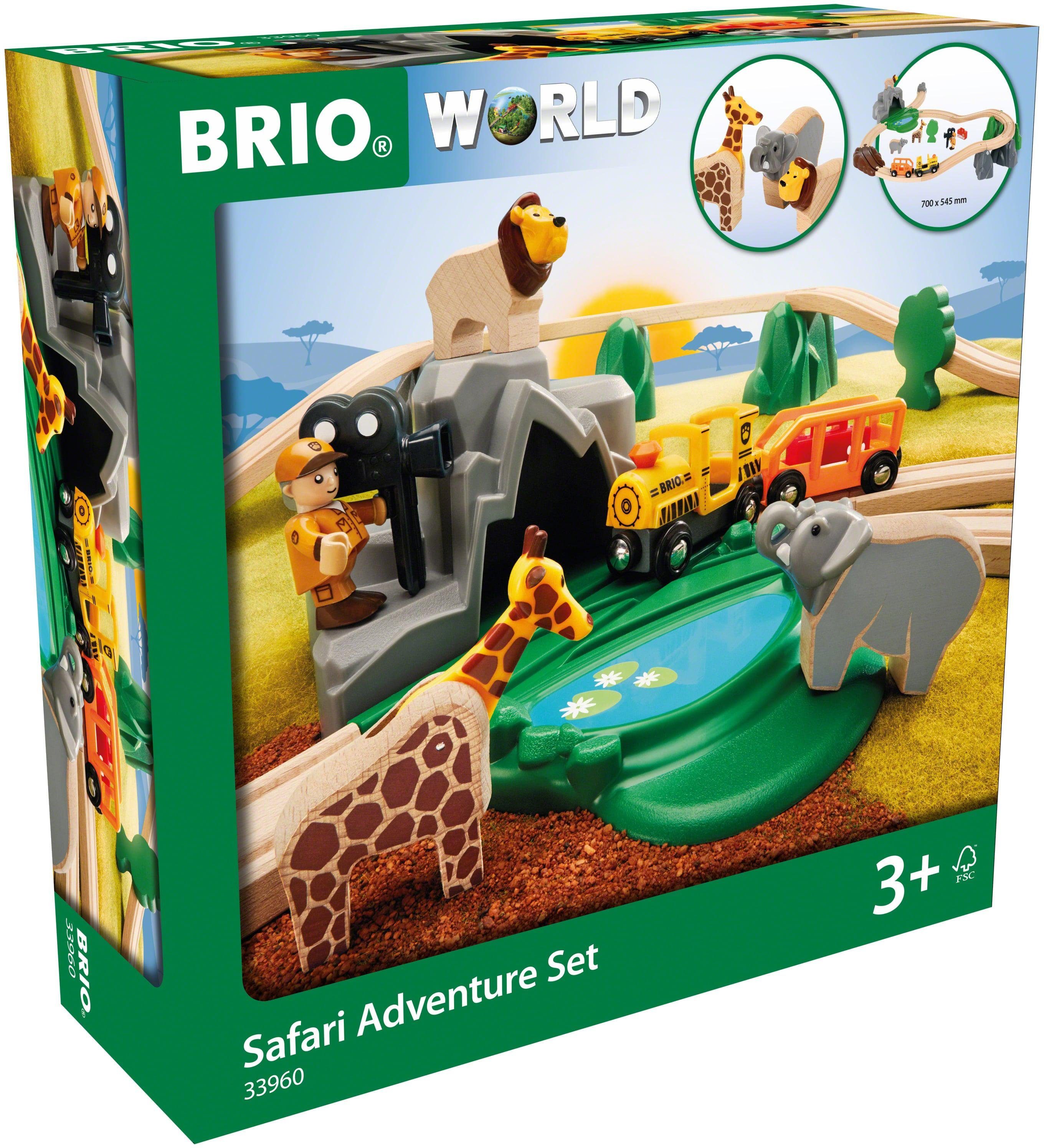Image of BRIO® Spielzeug-Eisenbahn »BRIO® WORLD Safari Bahn Set«, FSC®-Holz aus gewissenhaft bewirtschafteten Wäldern