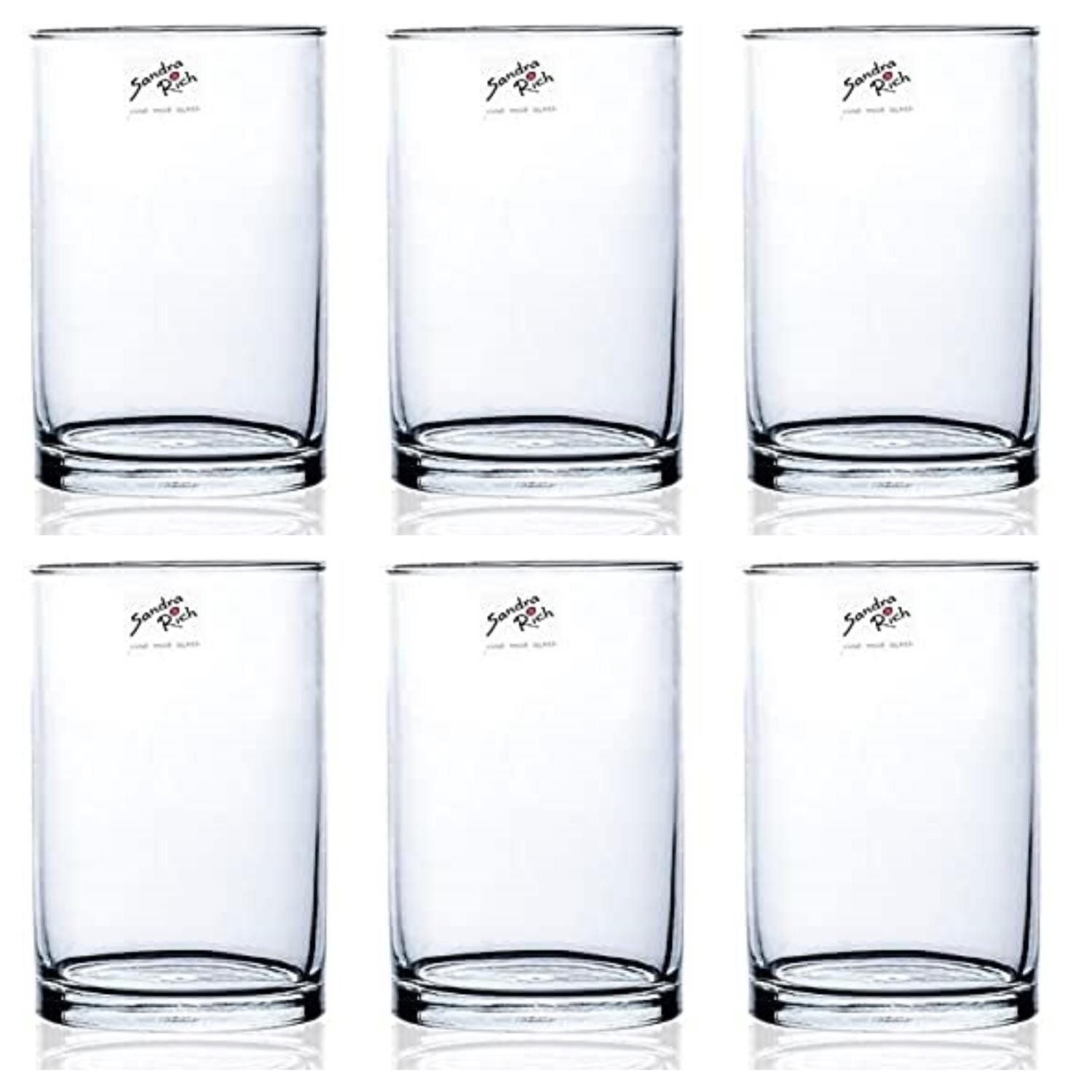Sandra Rich Glasvase – Schlicht, Klassisch, Transparent, 19 X 19 X 20 Cm – Perfekt Für Ihre Blumen Und Deko
