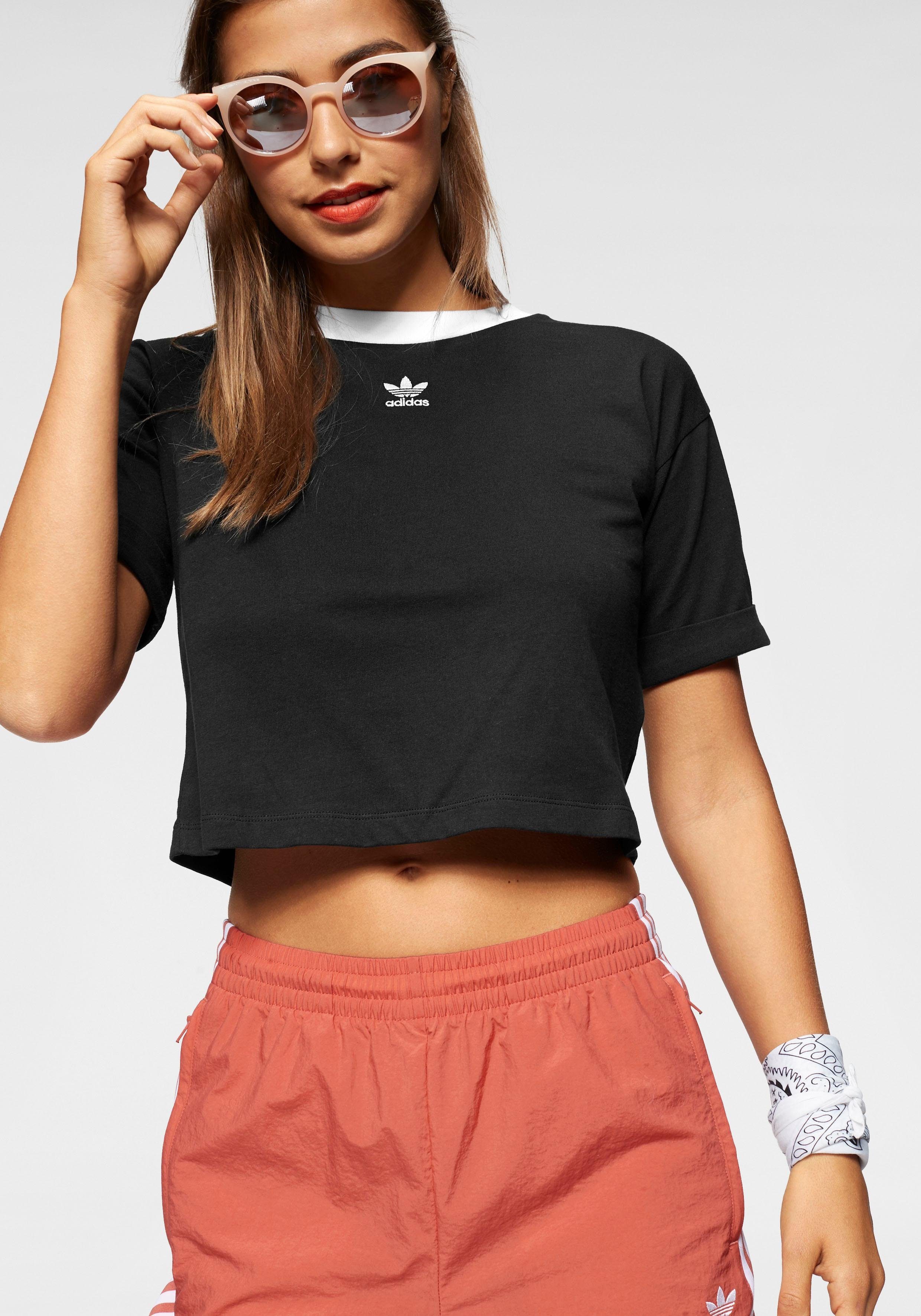 Adidas Crop T Shirt : adidas Trefoil Black Crop Tank Top | Zumiez - All styles and colours 