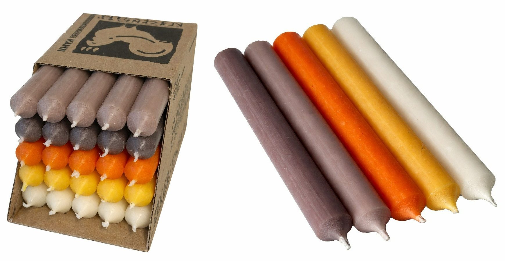 Hahn Kerzenfarm Spitzkerze Otto Bunte Stabkerzen Set 25 Stück Set 20