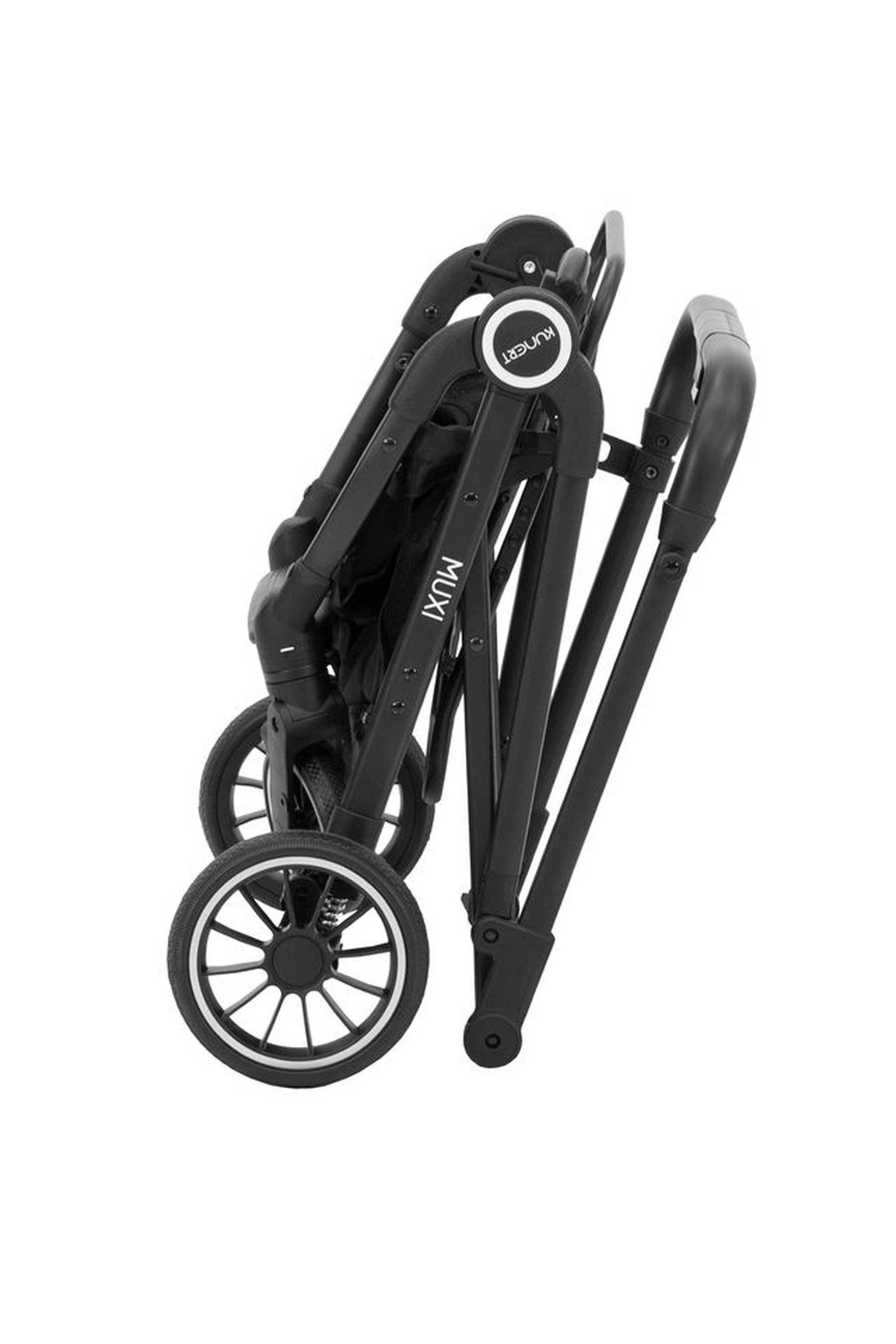 KUNERT Hundebuggy MUXI 2-in-1 Hunde- & Katzenbuggy Grau, abnehmbare Box, bis 25kg