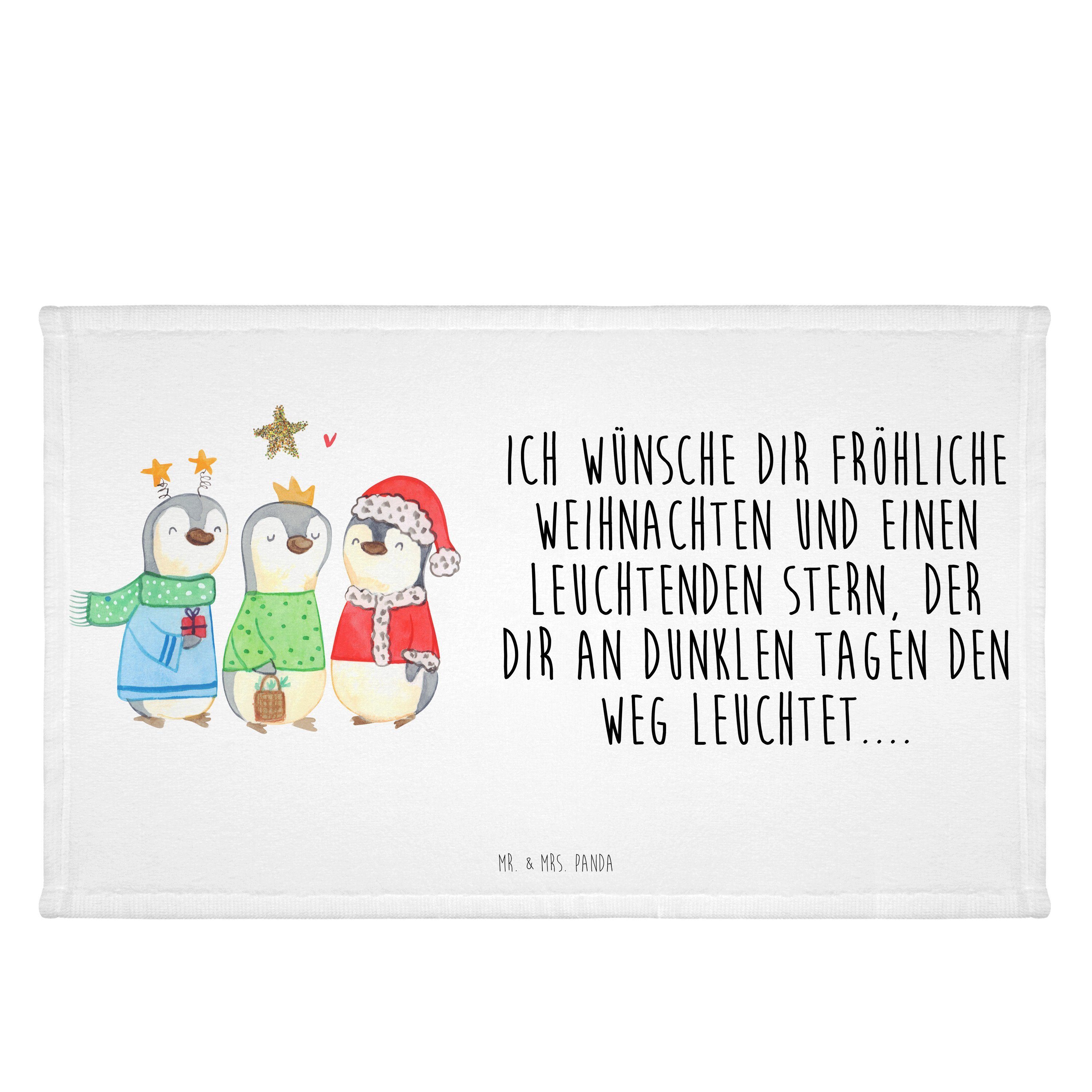 Mr. & Mrs. Weiß Winterzeit Handtuch, Wei, Handtuch - Heilige drei Sport Panda Geschenk, - Könige (1-St)