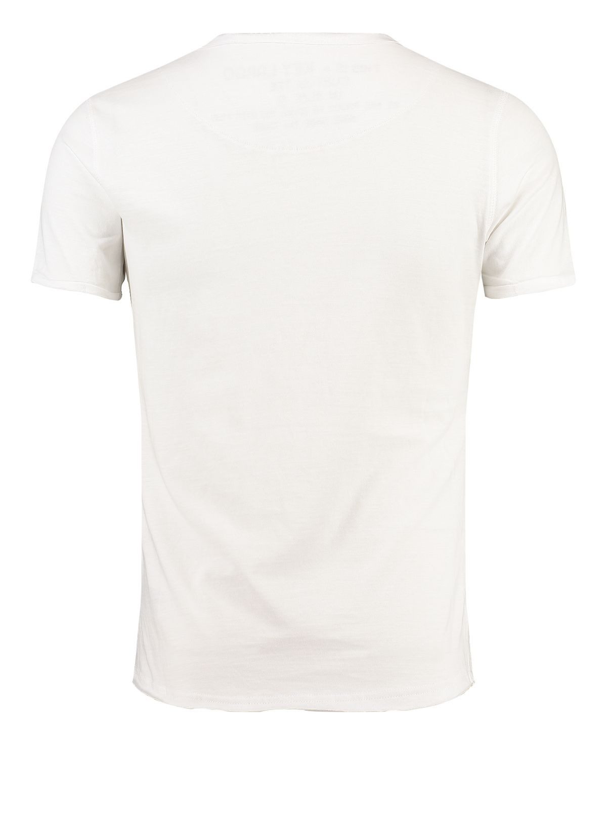 Key Largo T-Shirt Soda vintage Look uni Basic T00619 V-Ausschnitt unifarben kurzarm slim fit – Bild 2 von 5