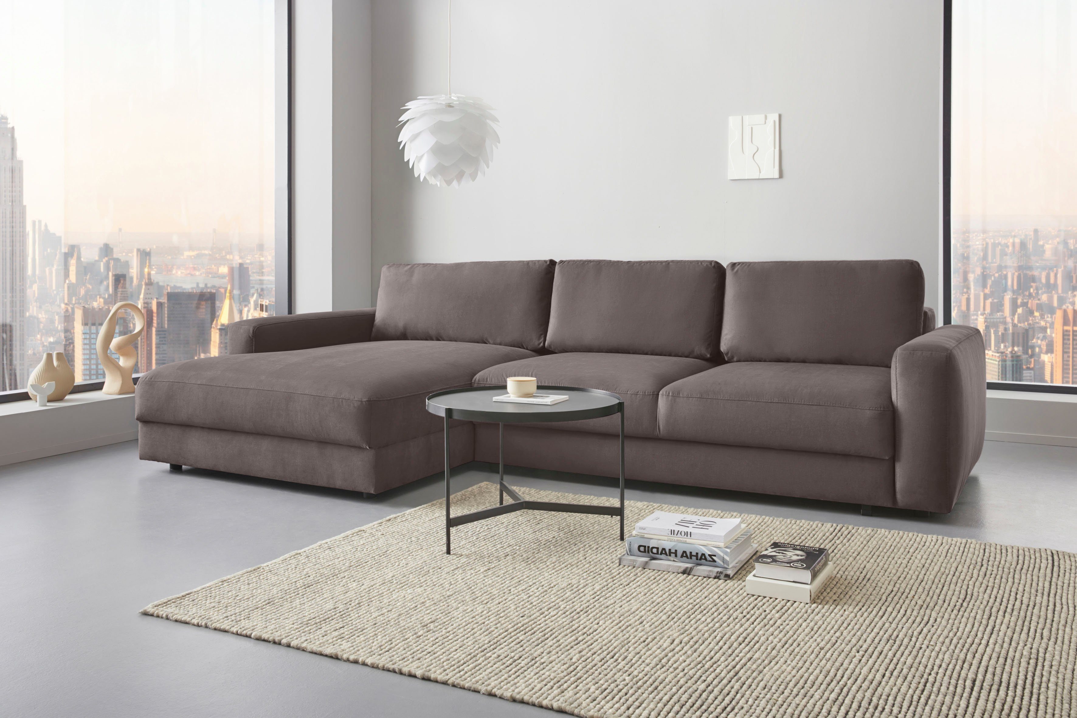 PLACES OF STYLE Ecksofa "Bloomfield, bequem und elegant, OTTOs Choice, Brei günstig online kaufen