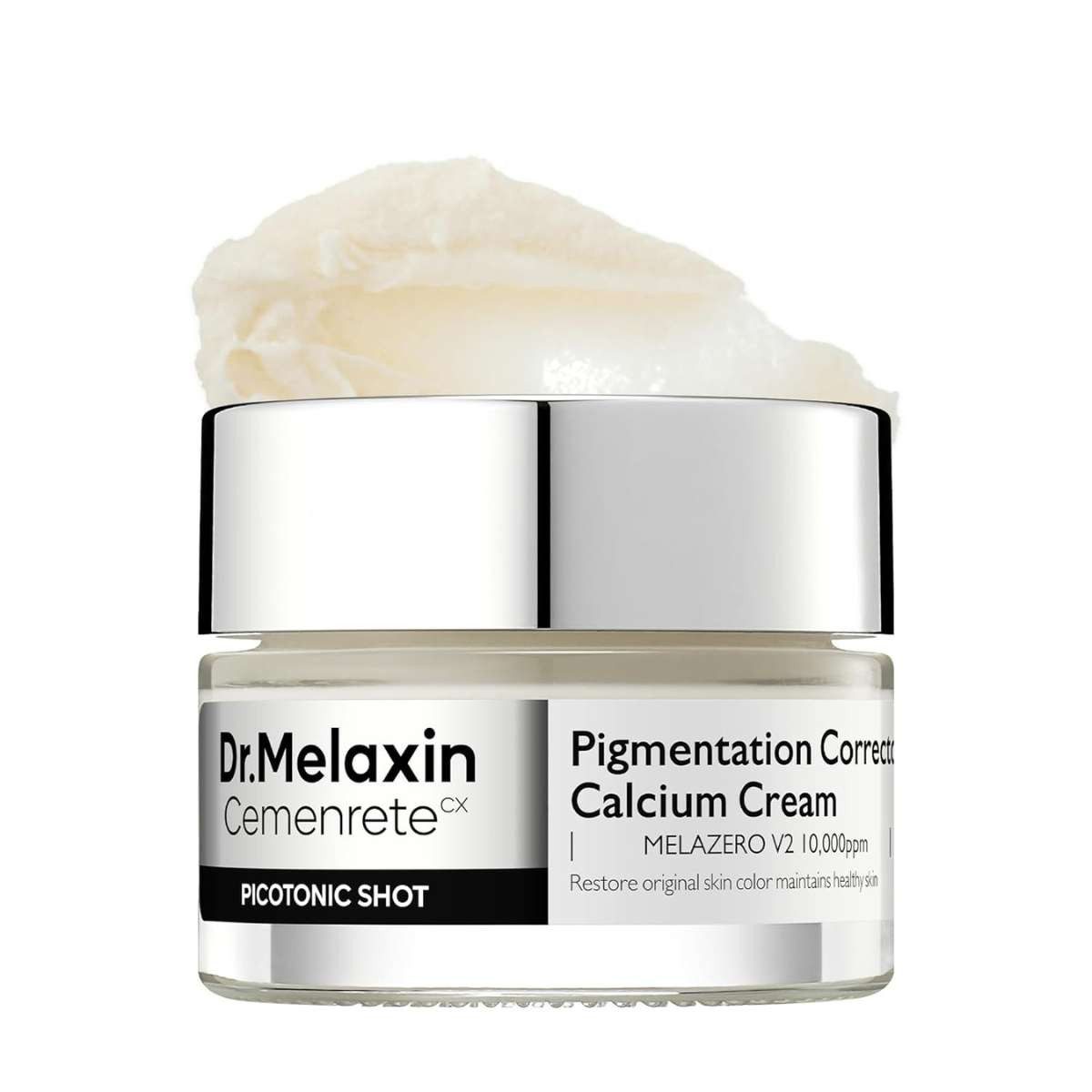 Dr.Melaxin Tagescreme Cemenrete Picotonic Shot Pigmentation Cream 25g – Calcium Cream für ebenmäßigen Hautton mit Rebornic, Melazero V2 & Peptiden –, Korean Skin Care gegen ungleichmäßigen Teint