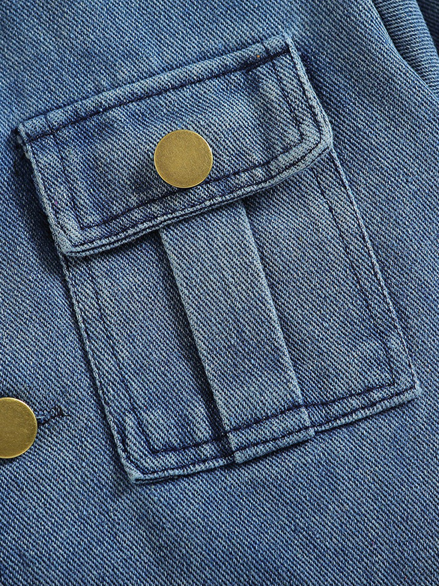 LAPA Jeansjacke Jeansanzug für & mit Mädchen, Rock Jeansjacke (Set, 2-tlg) A-Linien